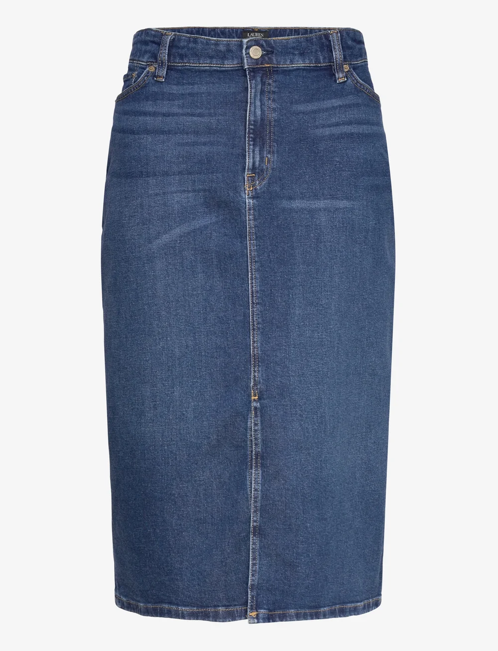 Lauren Women - Denim Midi Skirt - midi-röcke - atecco wash - 0