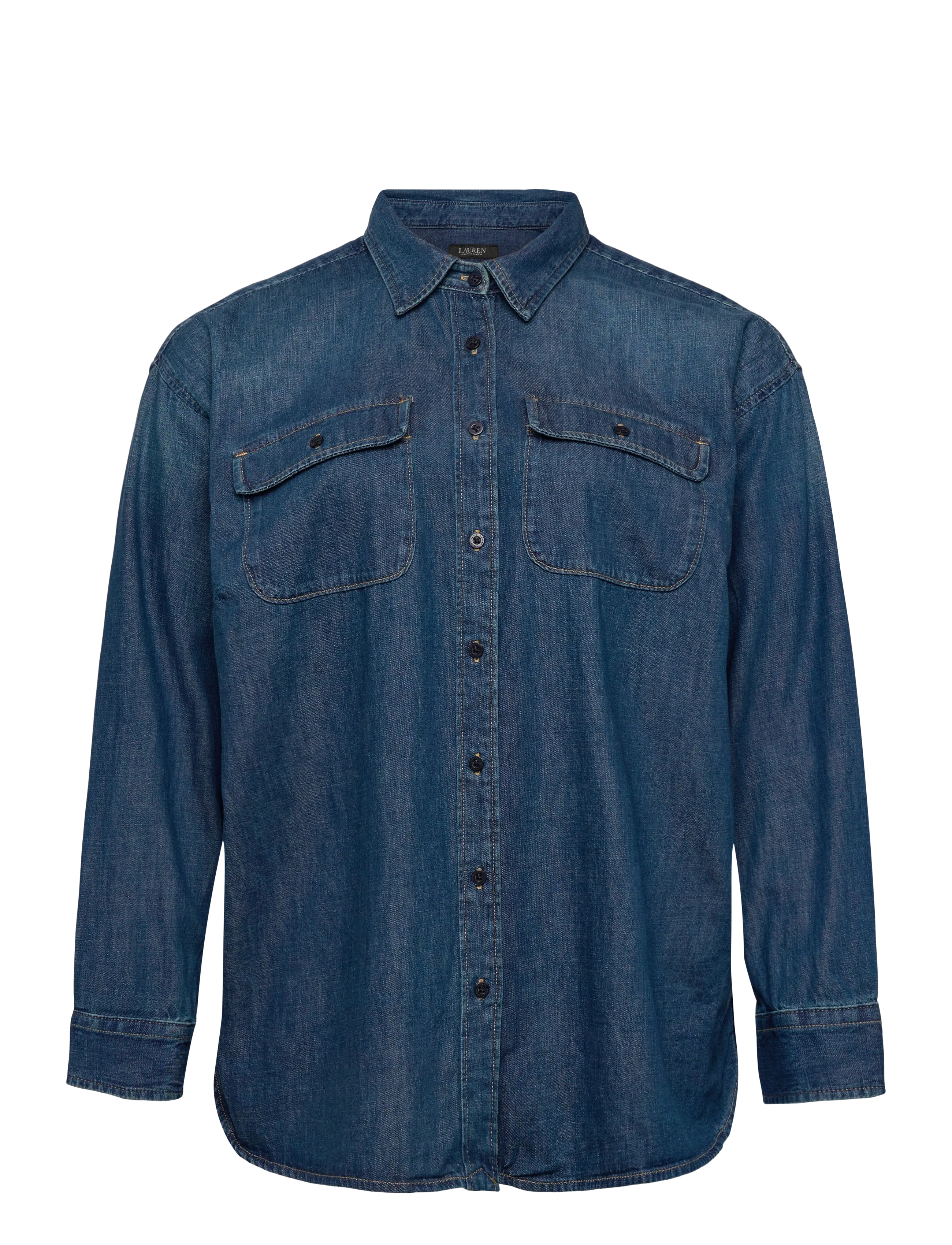 Lauren Women Denim Shirt, 46-48, Blue, Skjorter > Langærmede, Dame