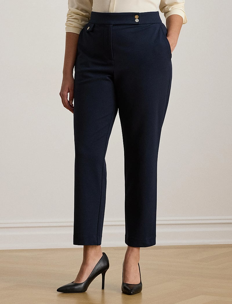 Lauren Women - Ponte Ankle Pant - habitbukser - lauren navy - 0
