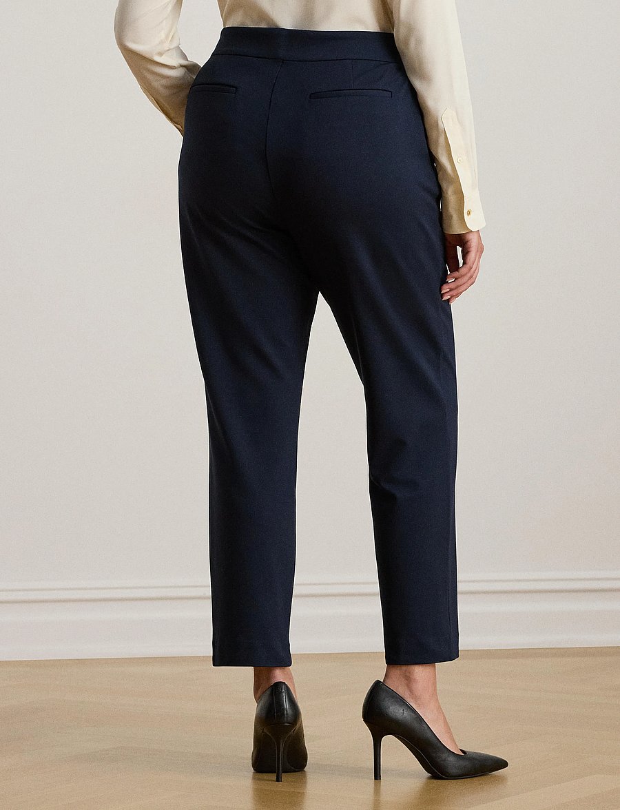 Lauren Women - Ponte Ankle Pant - formell - lauren navy - 3