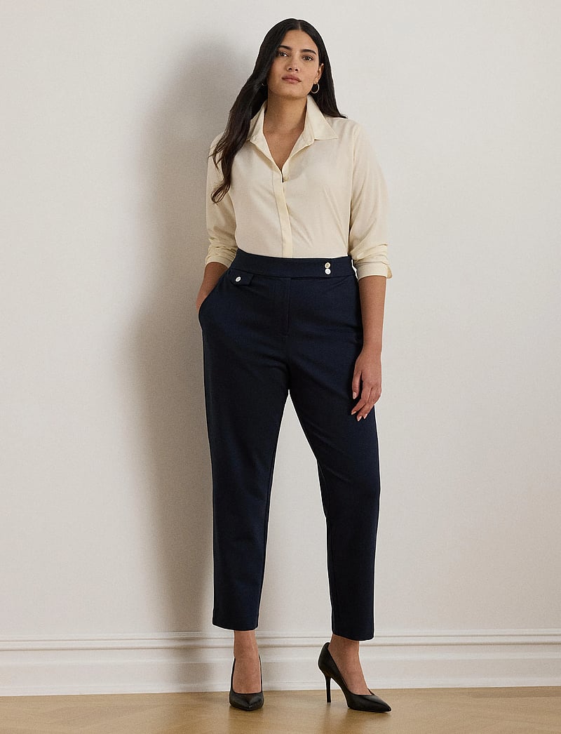 Lauren Women - Ponte Ankle Pant - habitbukser - lauren navy - 5