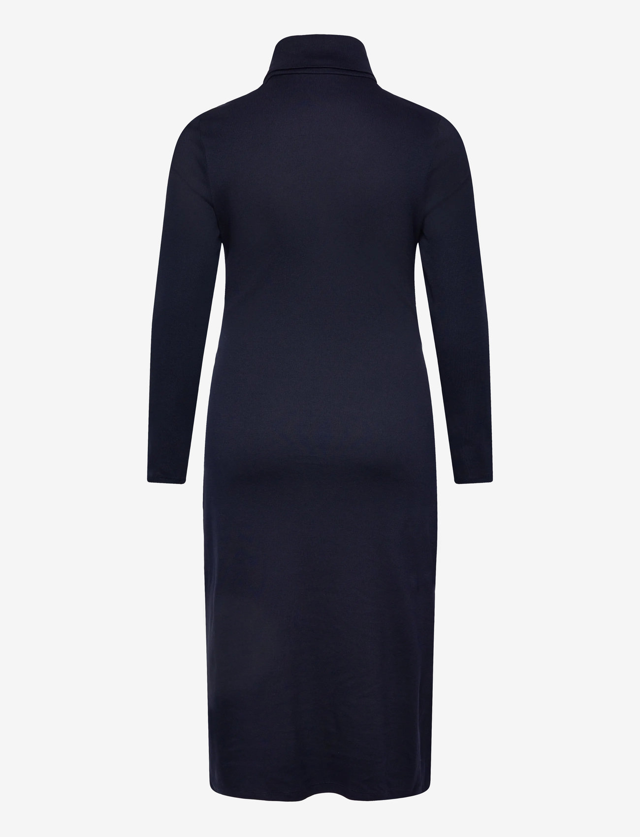 Lauren Women - Tie-Front Turtleneck Dress - midikleider - lighthouse navy - 1