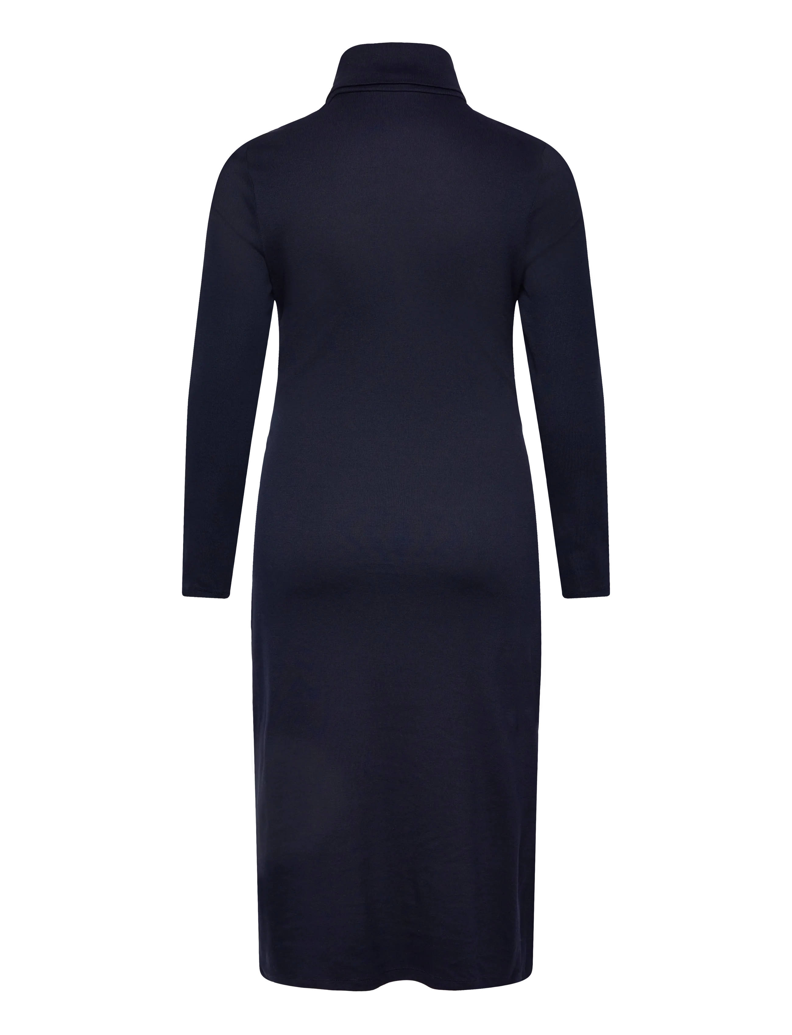 Lauren Women - Tie-Front Turtleneck Dress - robes midi - lighthouse navy - 1