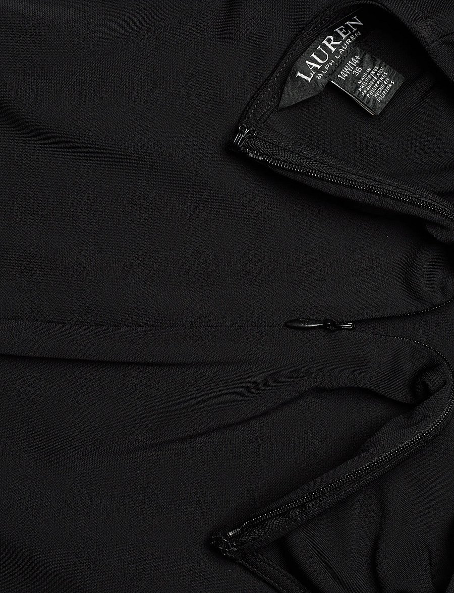 Lauren Women - Buckle-Trim Stretch Jersey Dress - festklänningar - black - 3