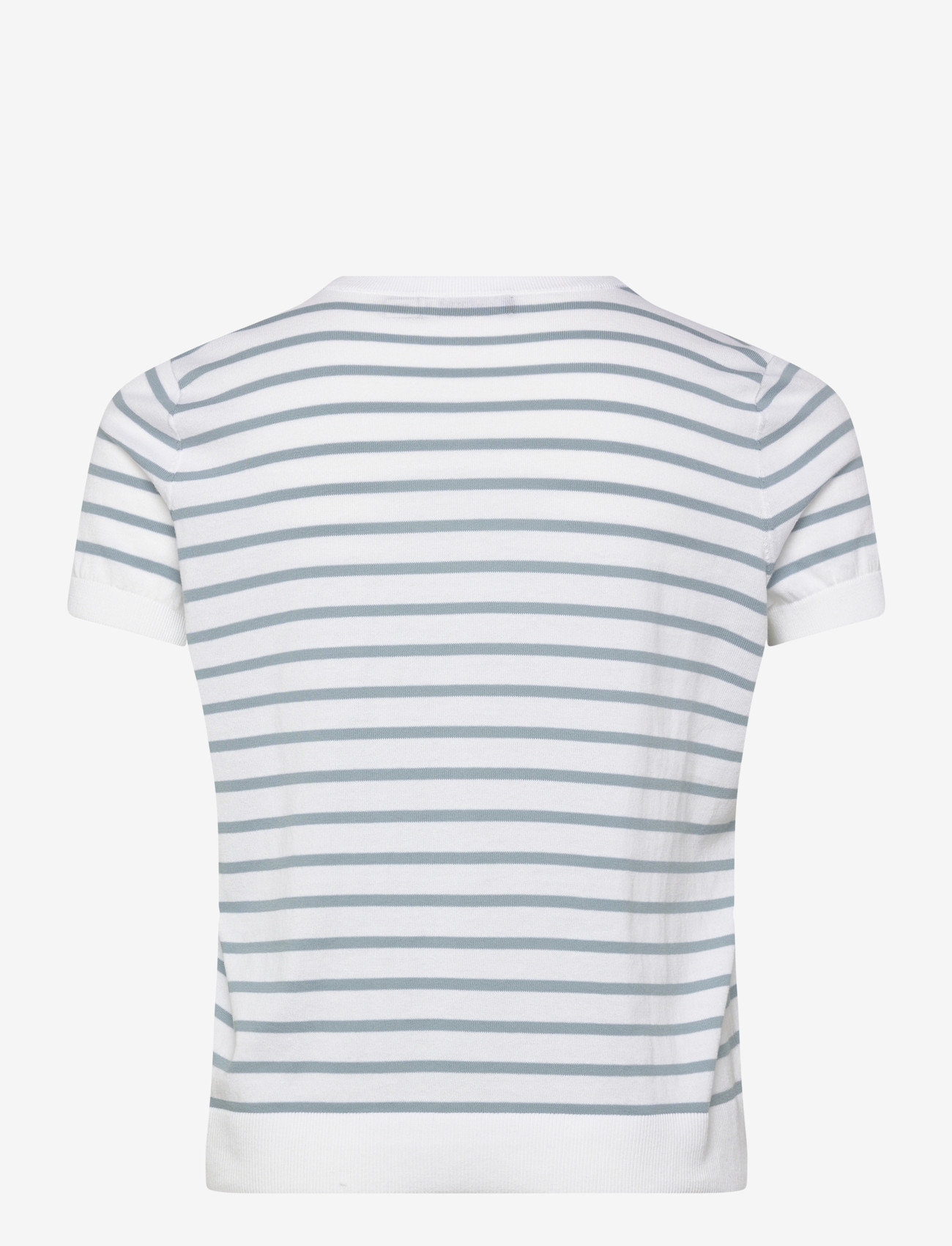 Lauren Women - SUPERFINE COTTON-SWEATER-PULLOVER - t-shirts - white/blue note - 2