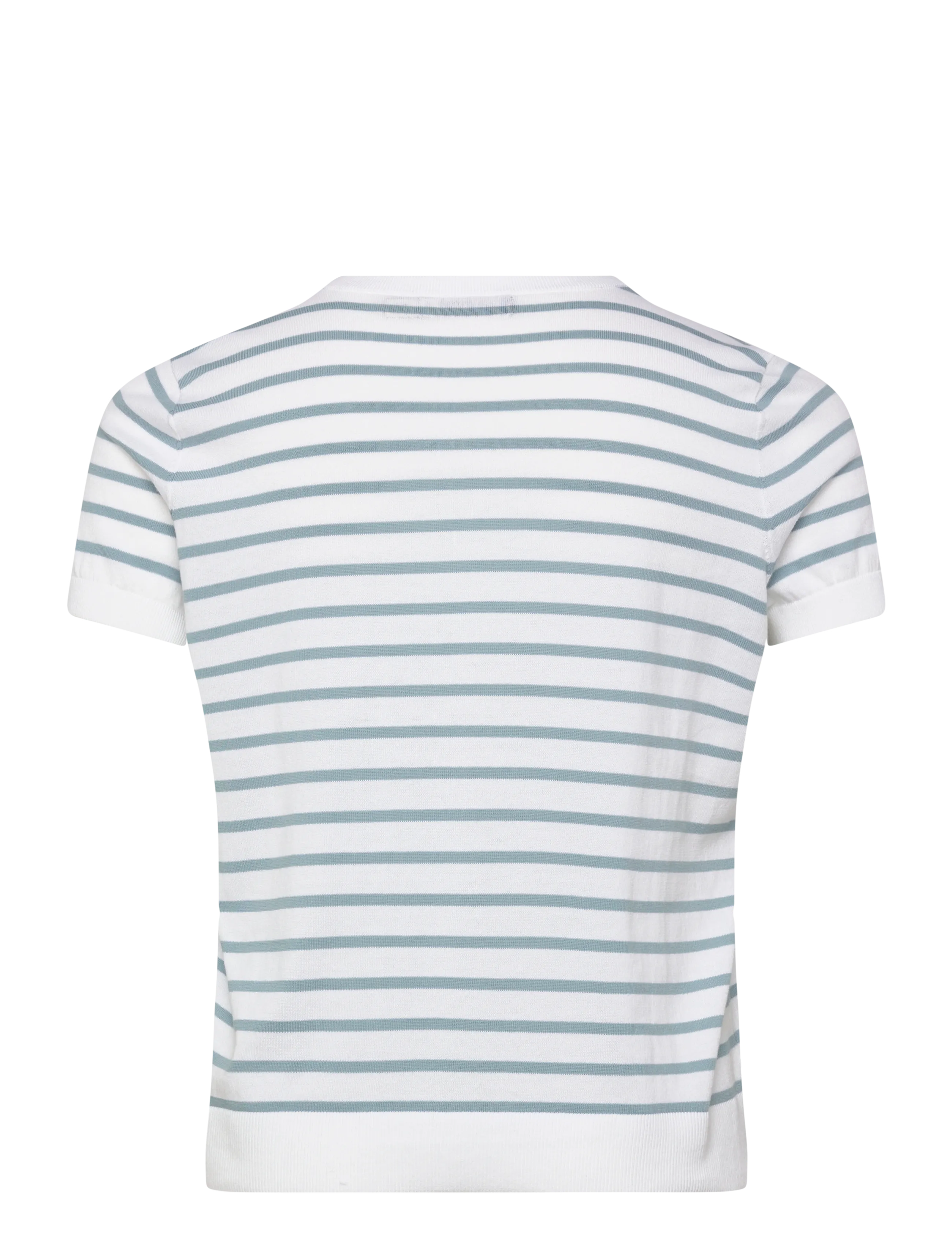 Lauren Women - SUPERFINE COTTON-SWEATER-PULLOVER - t-shirts - white/blue note - 2