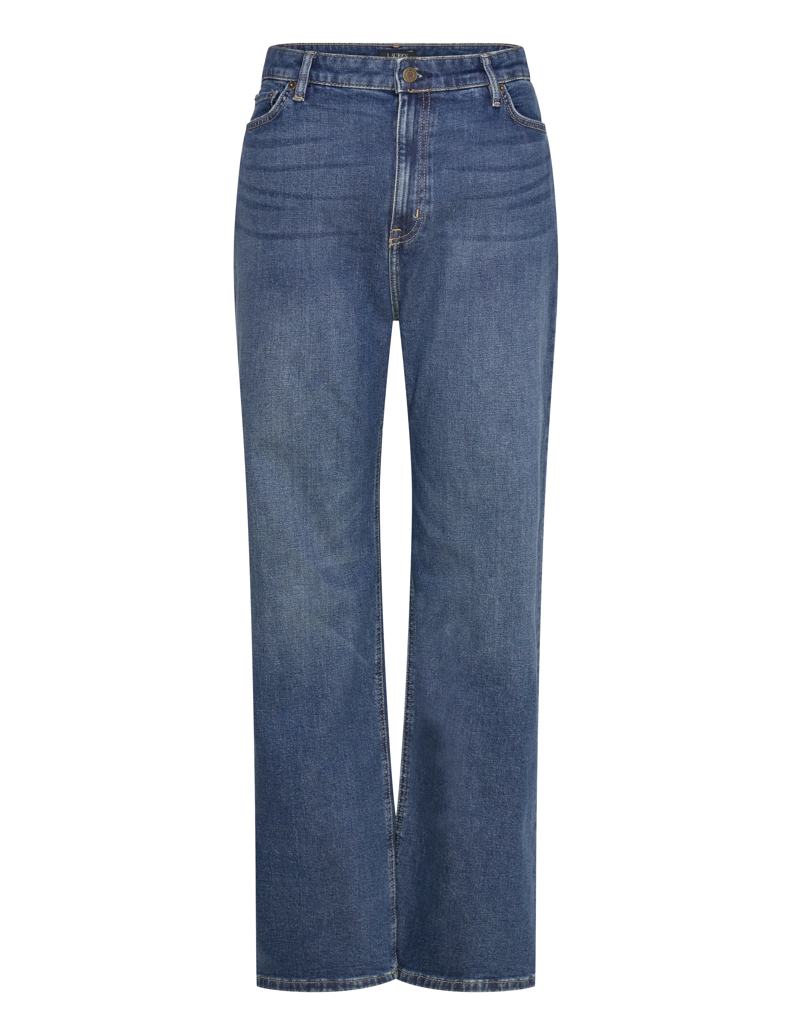 Lauren Women - High-Rise Straight Wide-Leg Jean - gerade jeans - maxen wash - 1