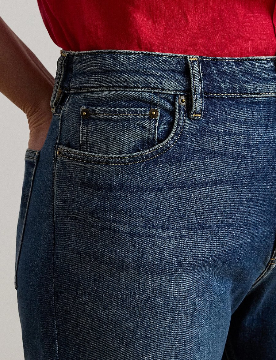 Lauren Women - High-Rise Straight Wide-Leg Jean - raka jeans - maxen wash - 4