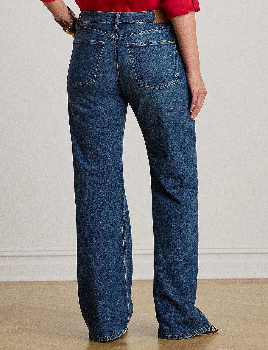 Lauren Women - High-Rise Straight Wide-Leg Jean - raka jeans - maxen wash - 5