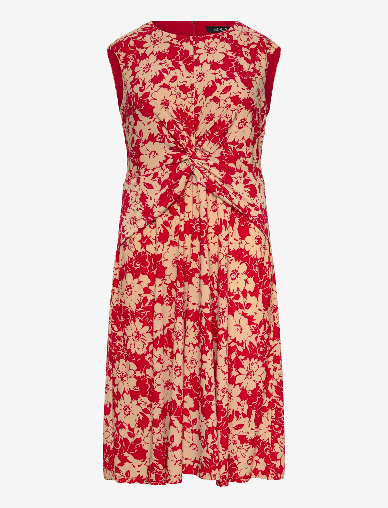 Lauren Women - STR CLASSIC JERSEY-KNT-DRESSES - suvekleidid - red/tan - 0