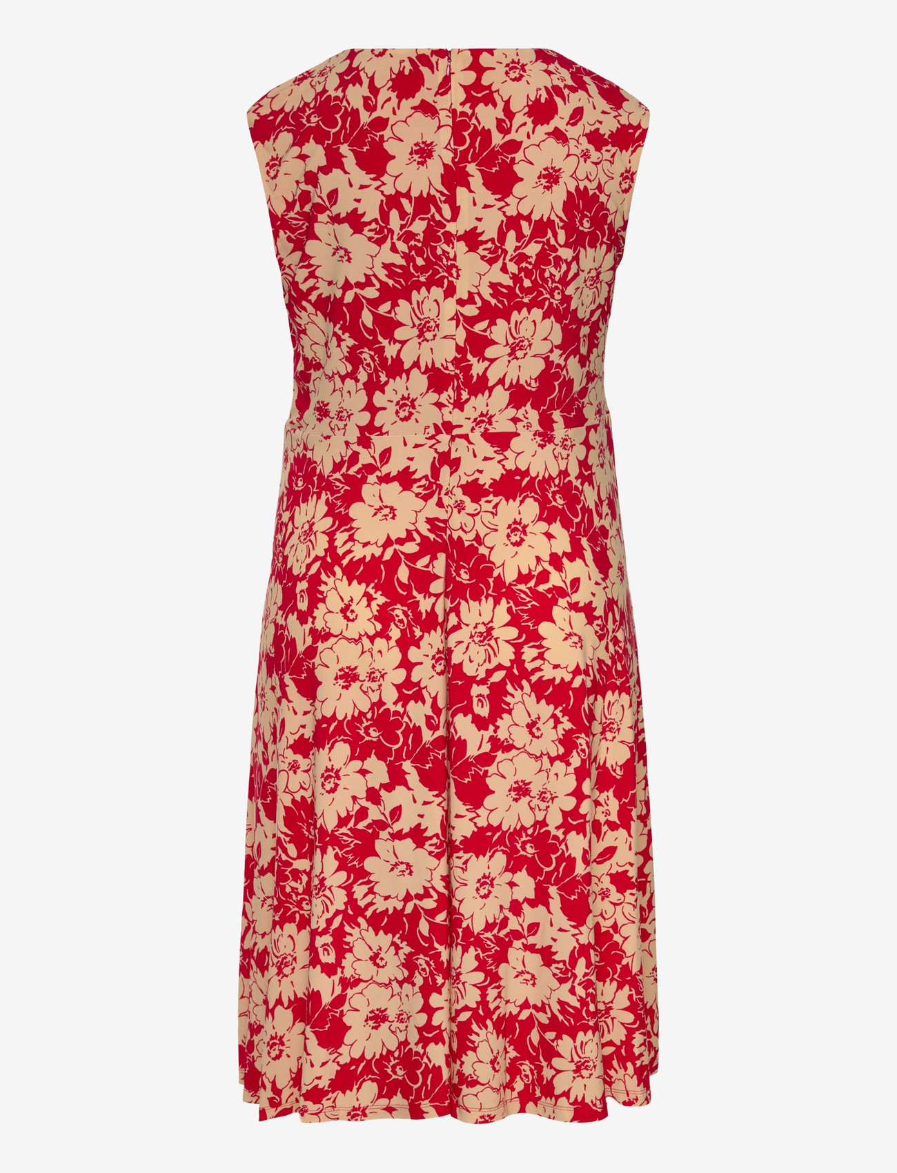 Lauren Women - STR CLASSIC JERSEY-KNT-DRESSES - suvekleidid - red/tan - 1