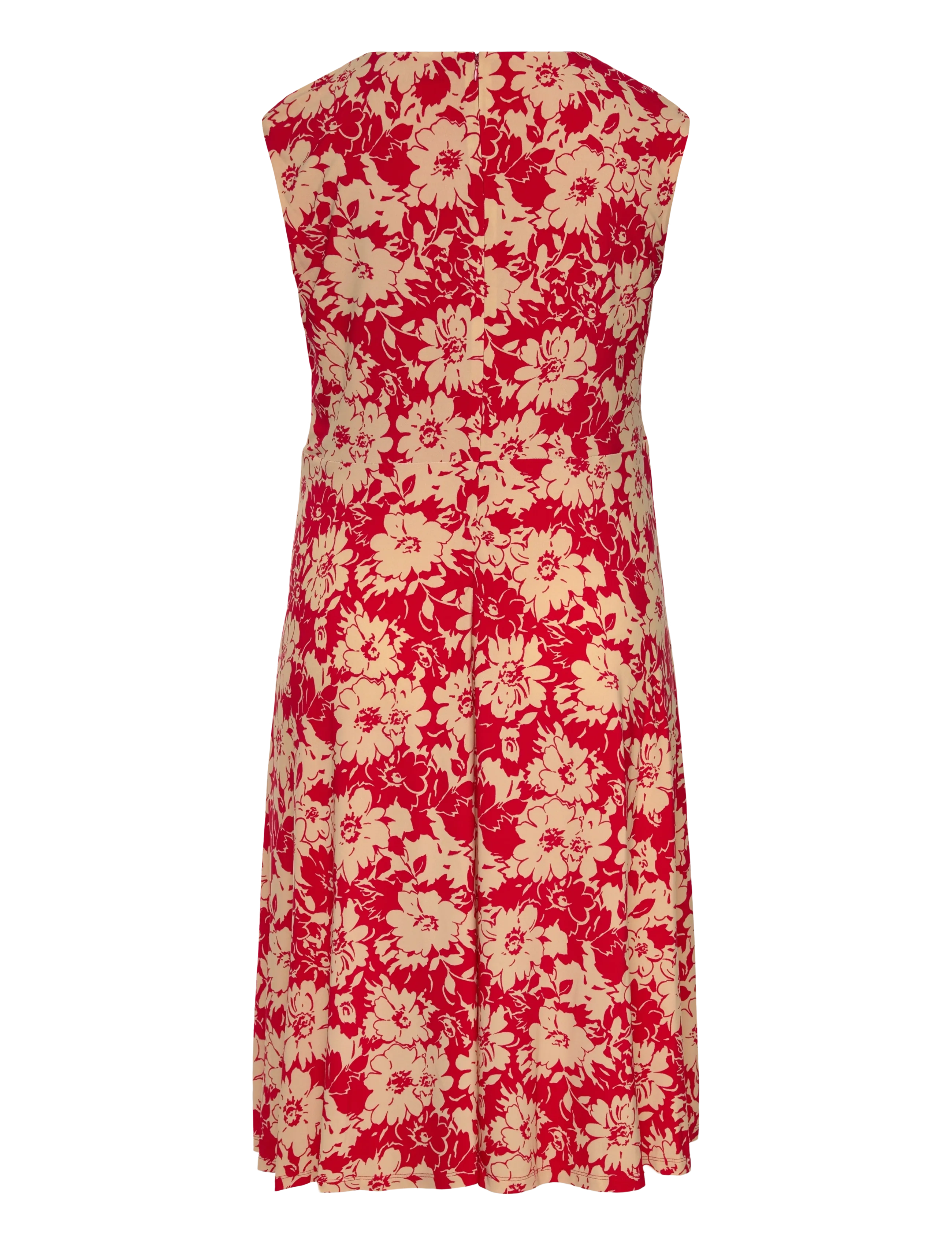 Lauren Women - STR CLASSIC JERSEY-KNT-DRESSES - sommerkjoler - red/tan - 2