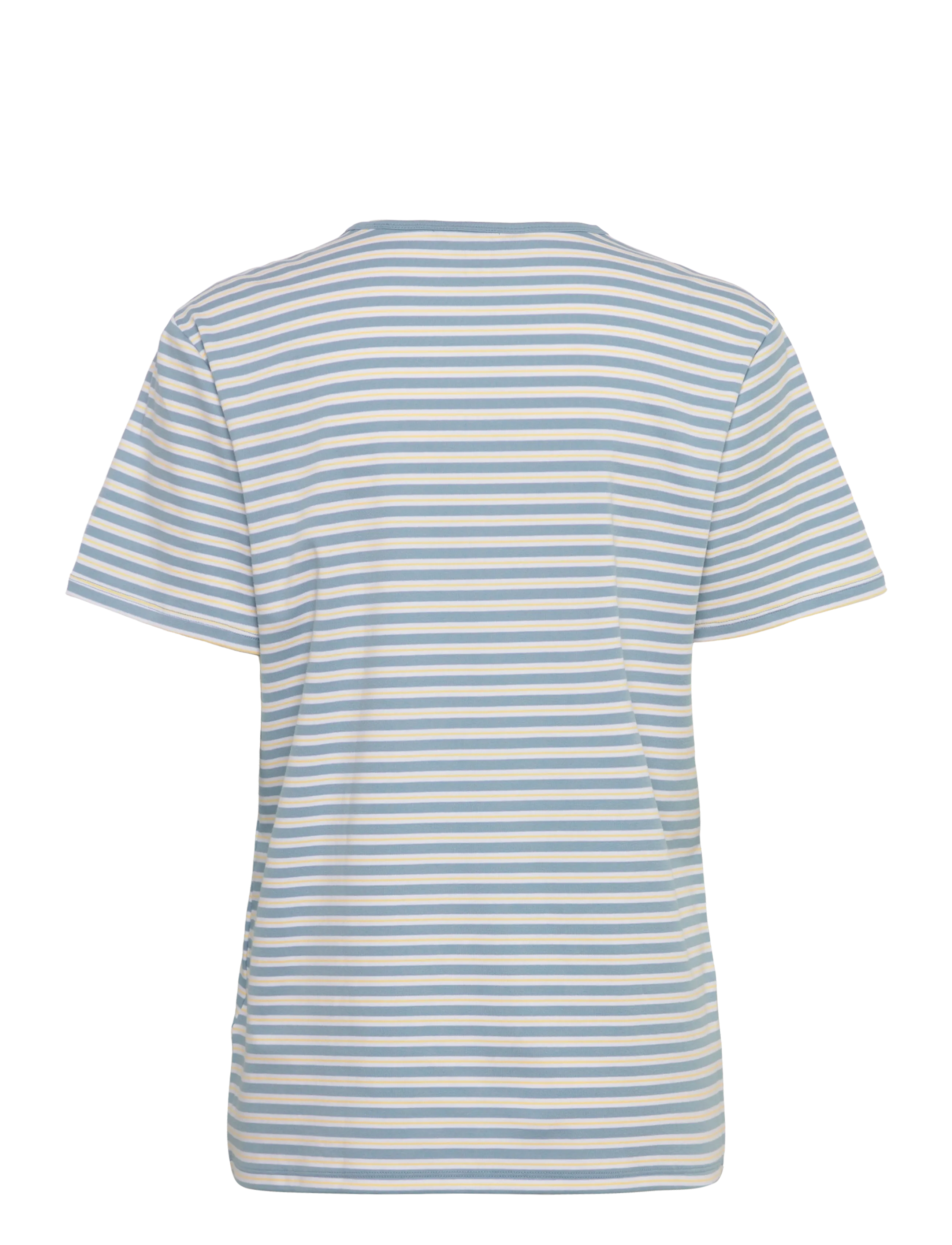 Lauren Women - REFINED STR 1X1 RIB-KNT-T-SHIRT - t-shirts - blue note multi - 2