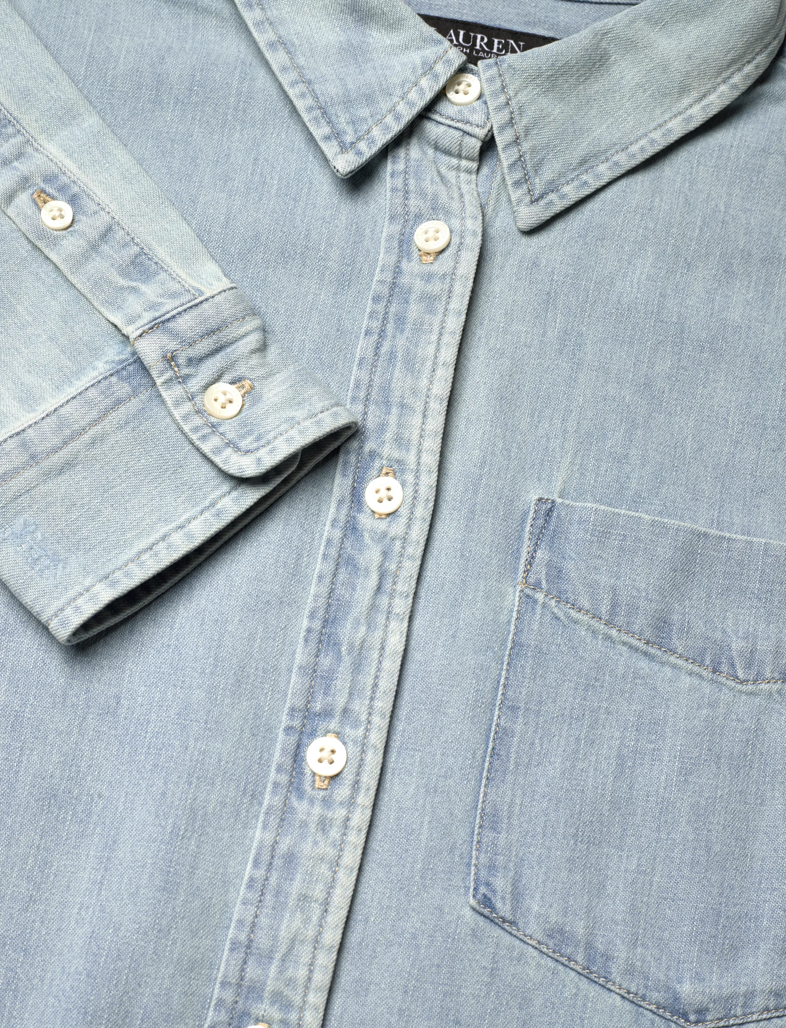 Lauren Women - 2X1 DENIM-WVN-SHIRT - jeanshemden - arilee wash - 2