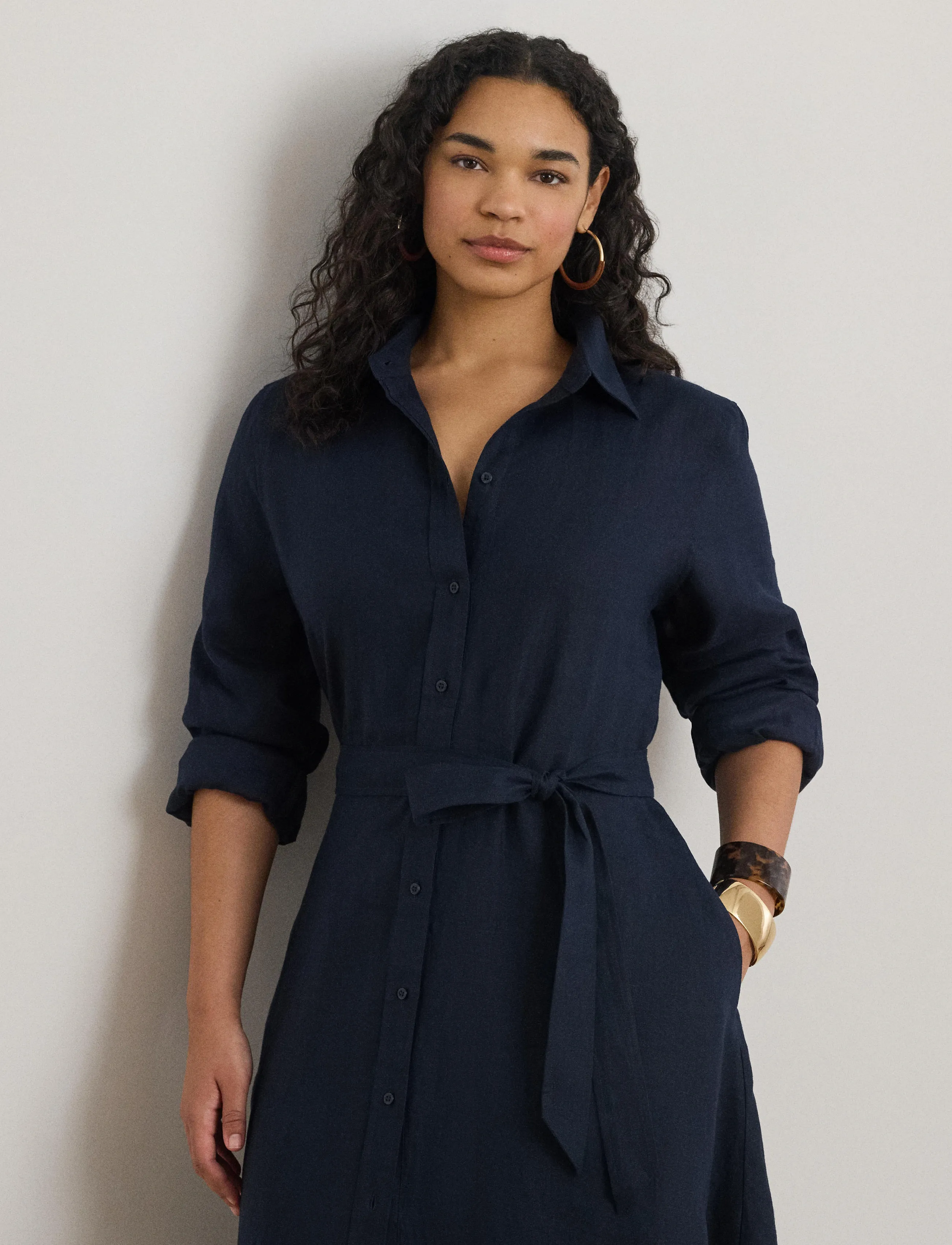 Lauren Women 202P13686002, 50, Dresses, Marineblau - Knee-length & Midi, Frauen