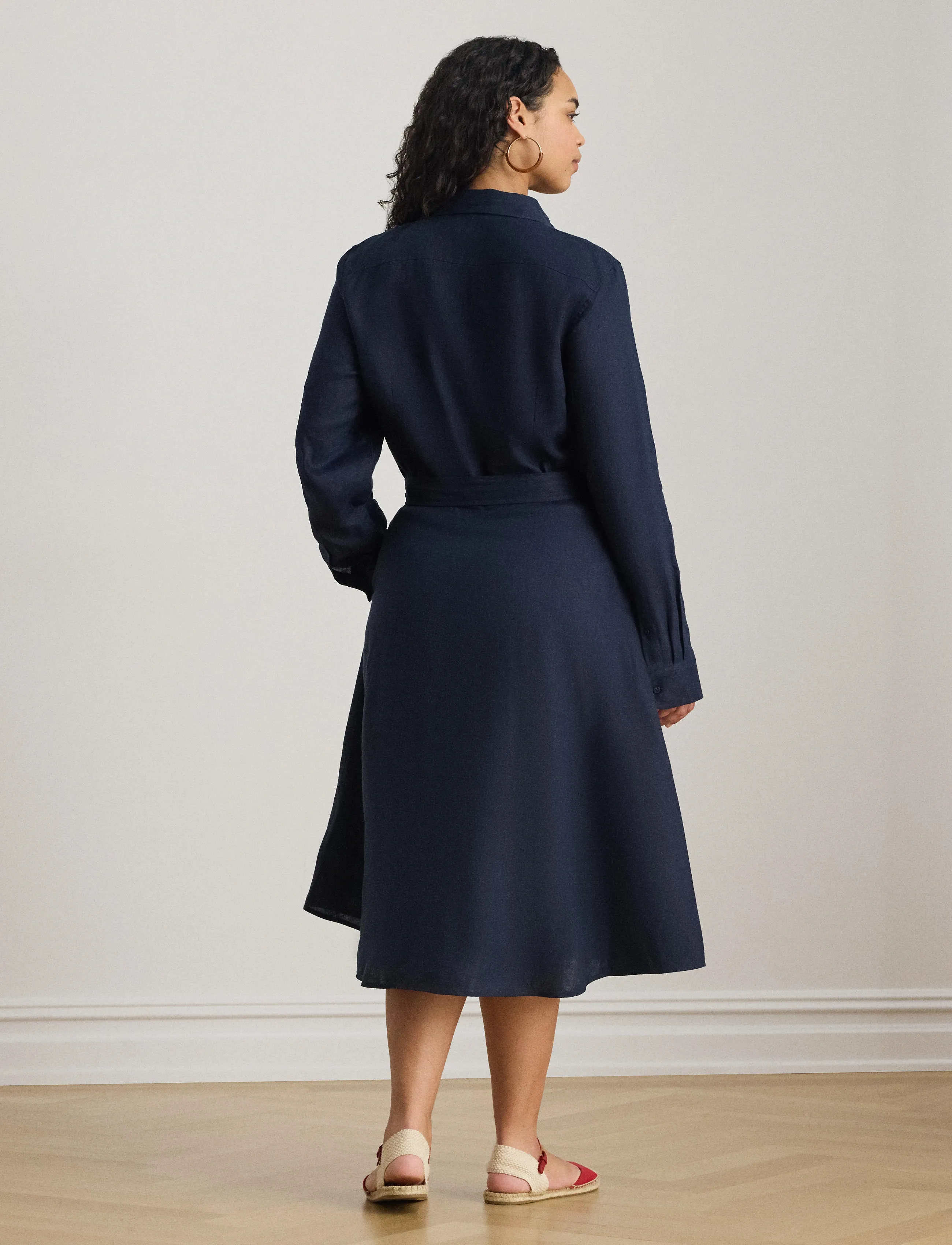 Lauren Women - 202P13686002 - skjortekjoler - lauren navy - 3