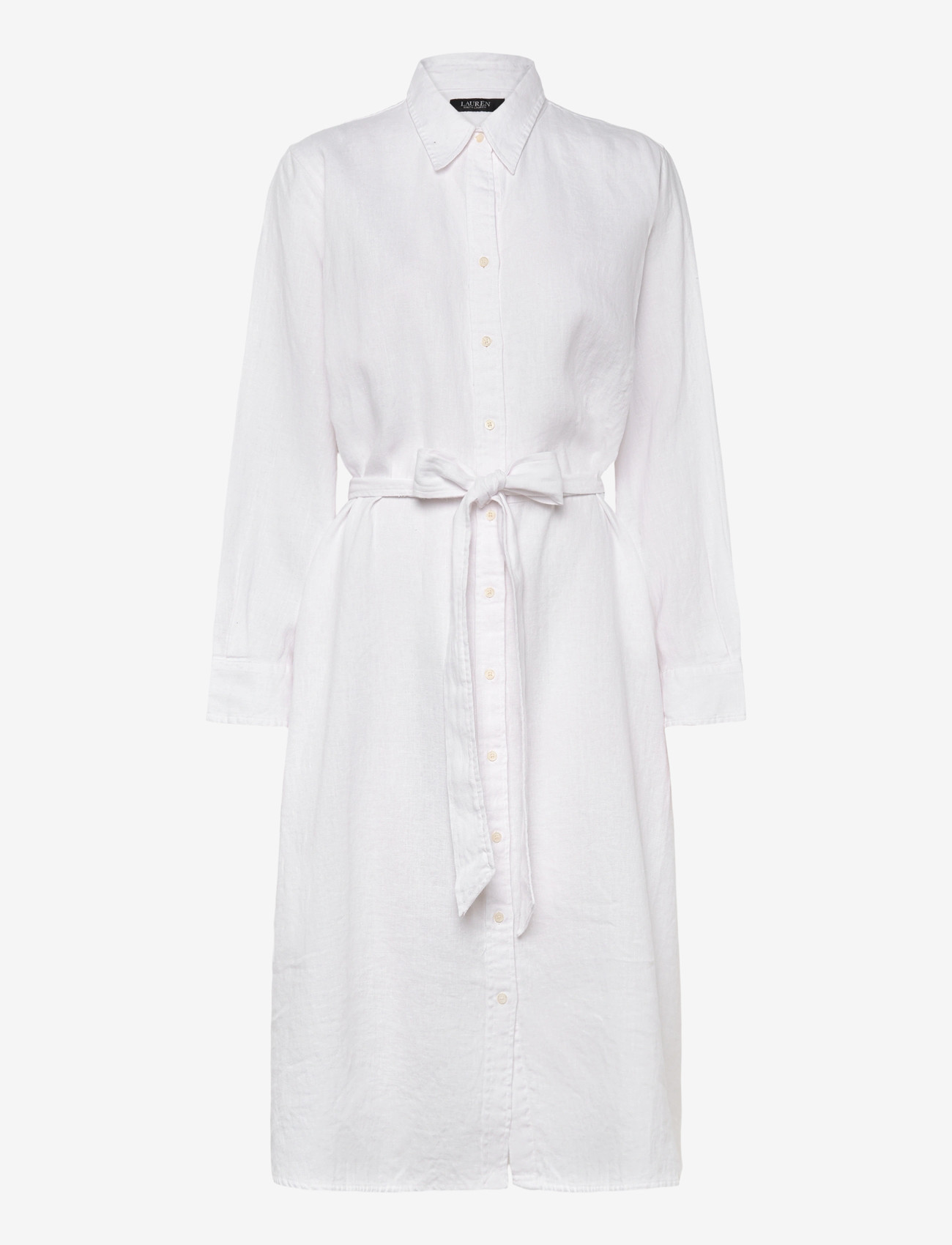 Lauren Women - CLASSIC LINEN-WVN-DRESSES - suvekleidid - white - 0