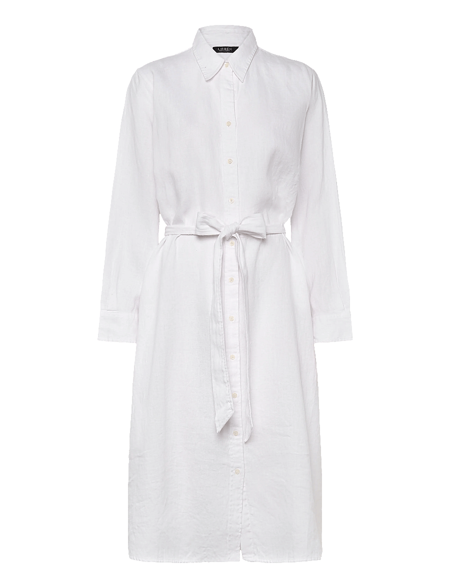 Lauren Women - CLASSIC LINEN-WVN-DRESSES - sommerkleider - white - 1