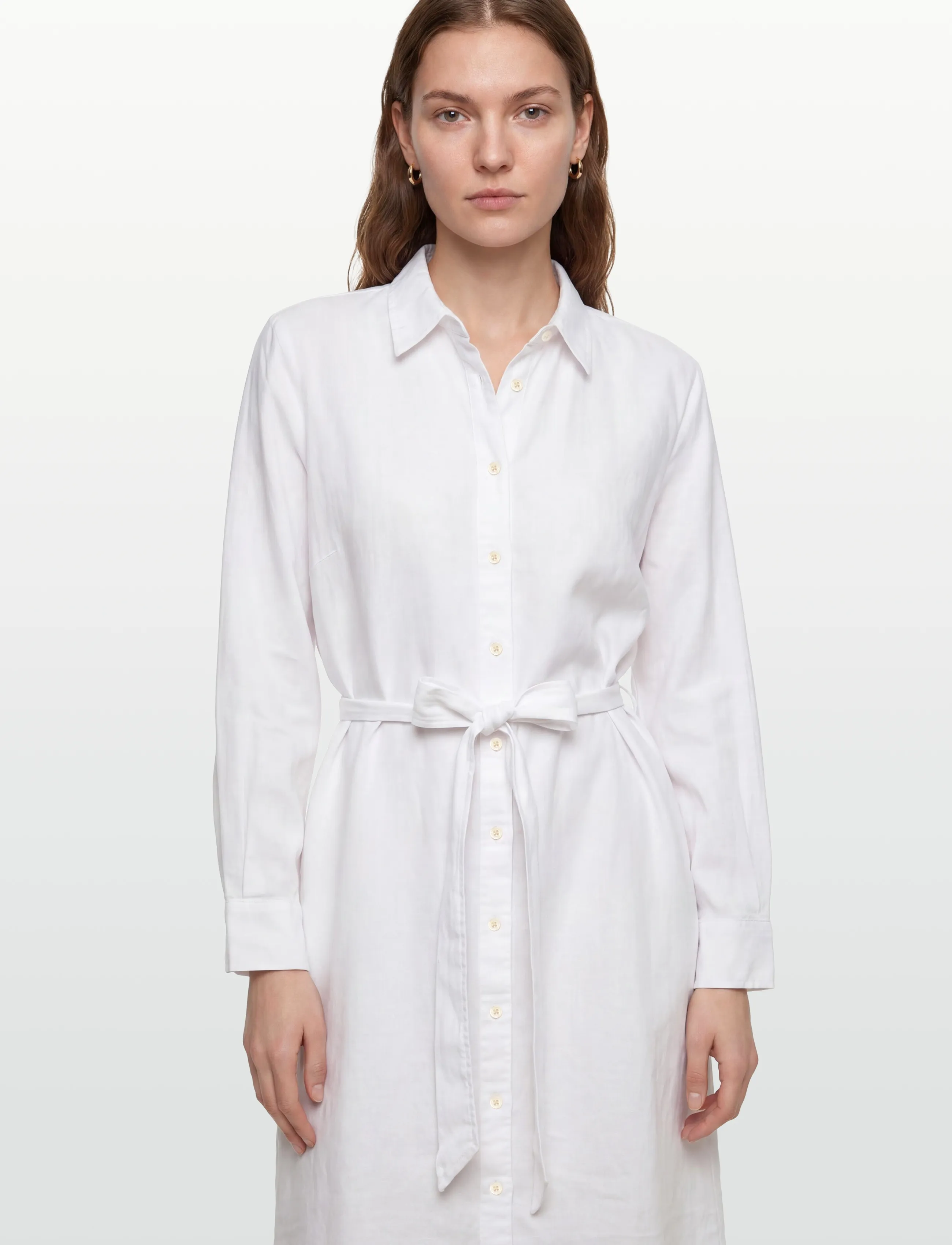 Lauren Women - CLASSIC LINEN-WVN-DRESSES - sommerkleider - white - 3