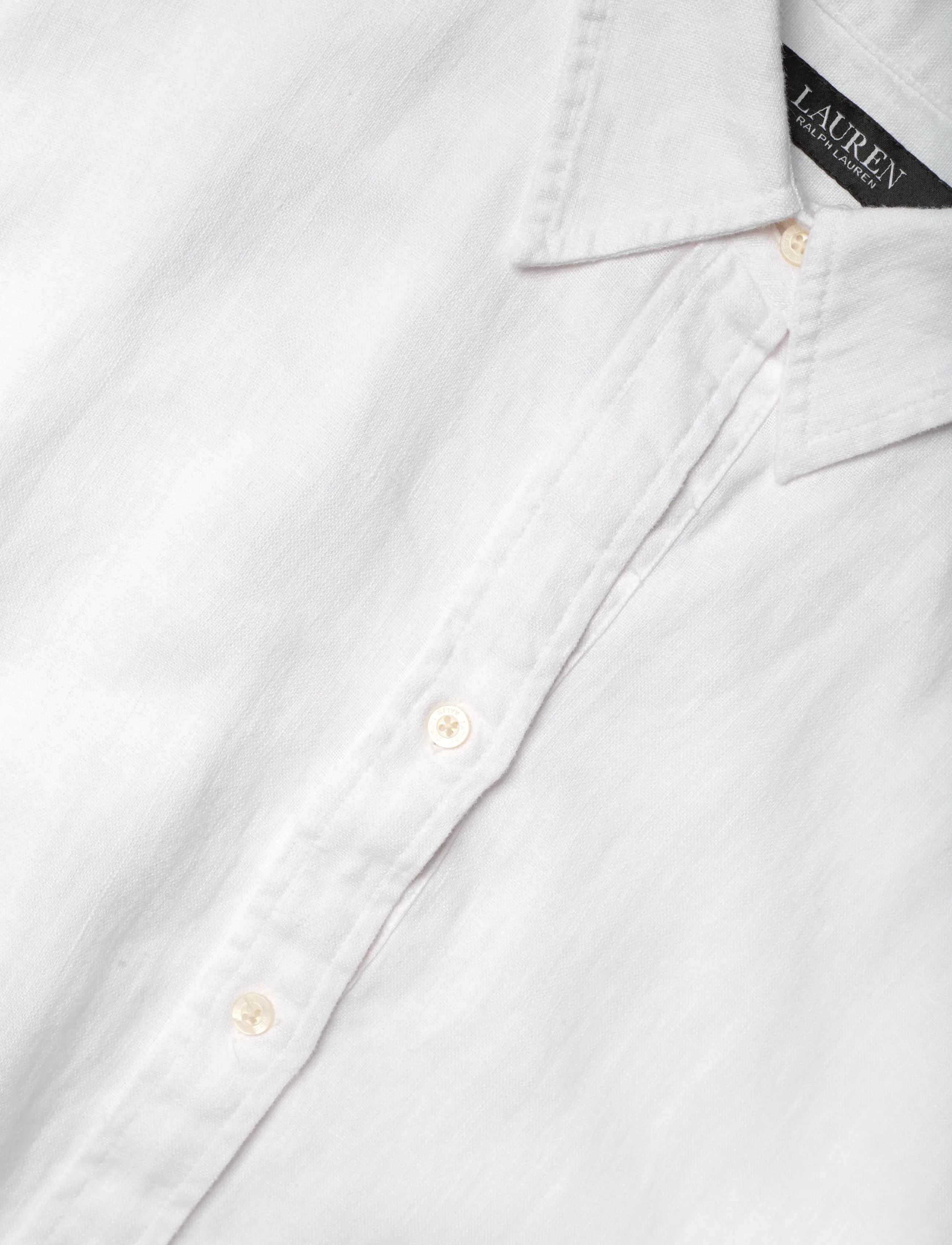 Lauren Women - CLASSIC LINEN-WVN-DRESSES - sommerkleider - white - 5