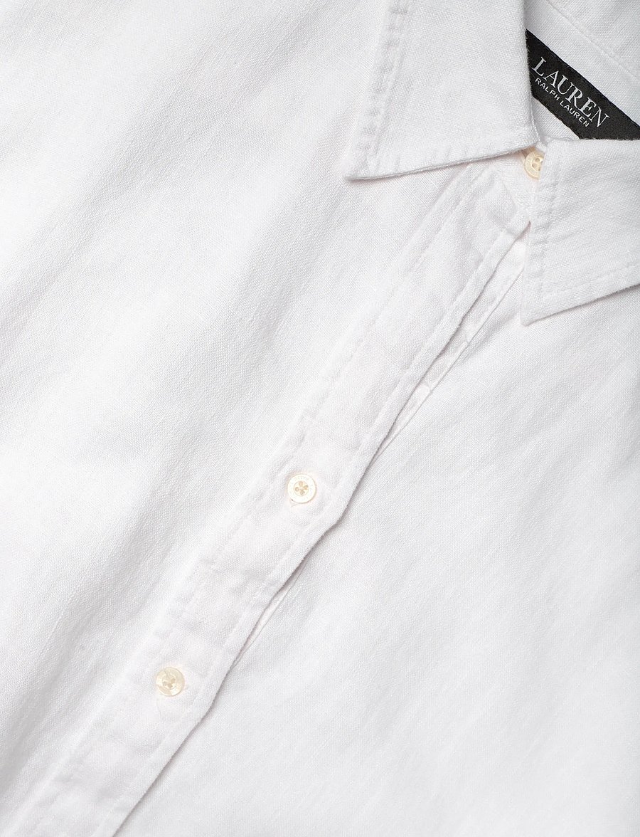 Lauren Women - CLASSIC LINEN-WVN-DRESSES - sommerkleider - white - 5