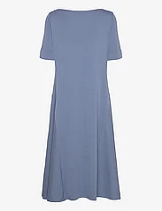 Lauren Women - Stretch Cotton Midi Dress - midi dresses - pale azure - 1
