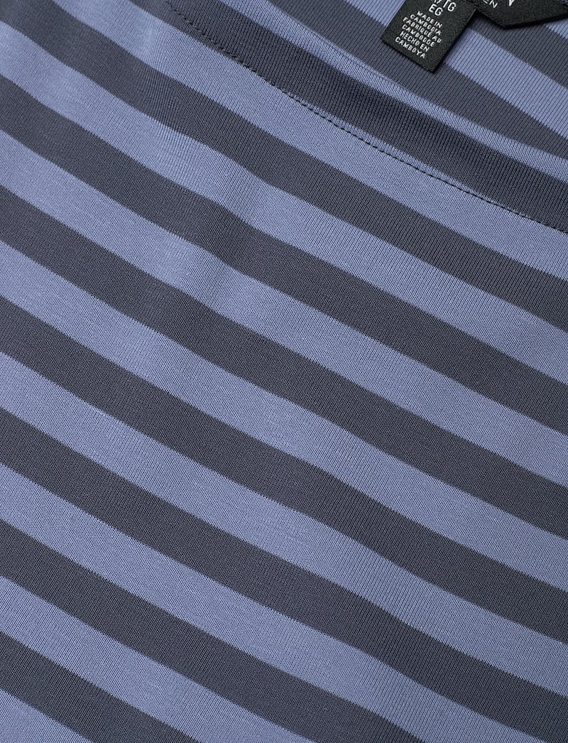 Lauren Women - Striped Stretch Cotton Midi Dress - midi dresses - indigo/blue - 2