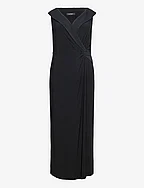 Jersey Off-the-Shoulder Gown - BLACK