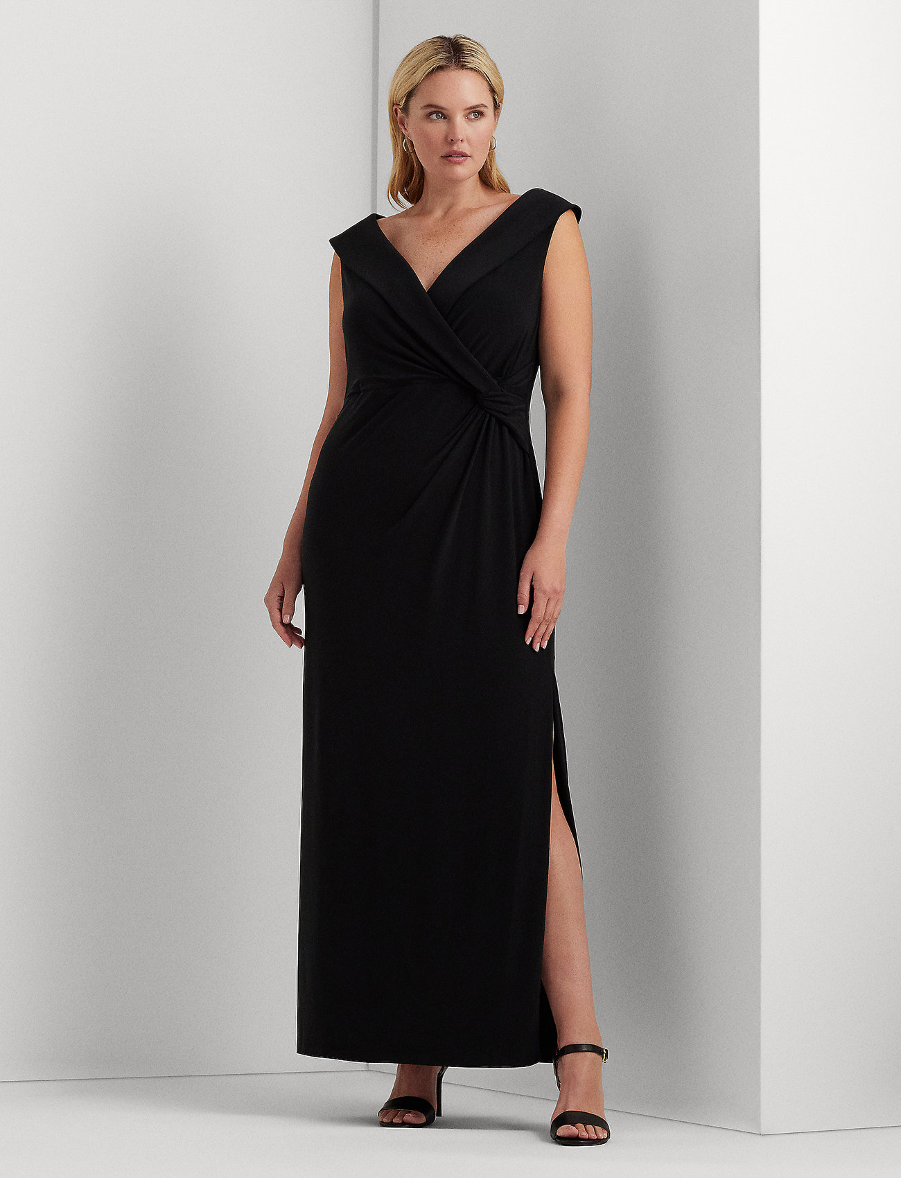 Lauren Women - Jersey Off-the-Shoulder Gown - ballīšu apģērbs par outlet cenām - black - 1