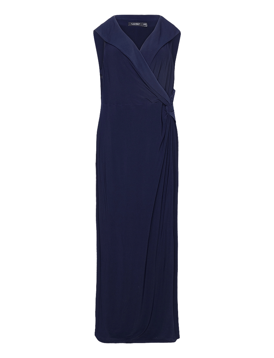 Lauren Women - Jersey Off-the-Shoulder Gown - aftonklänningar - lighthouse navy - 0