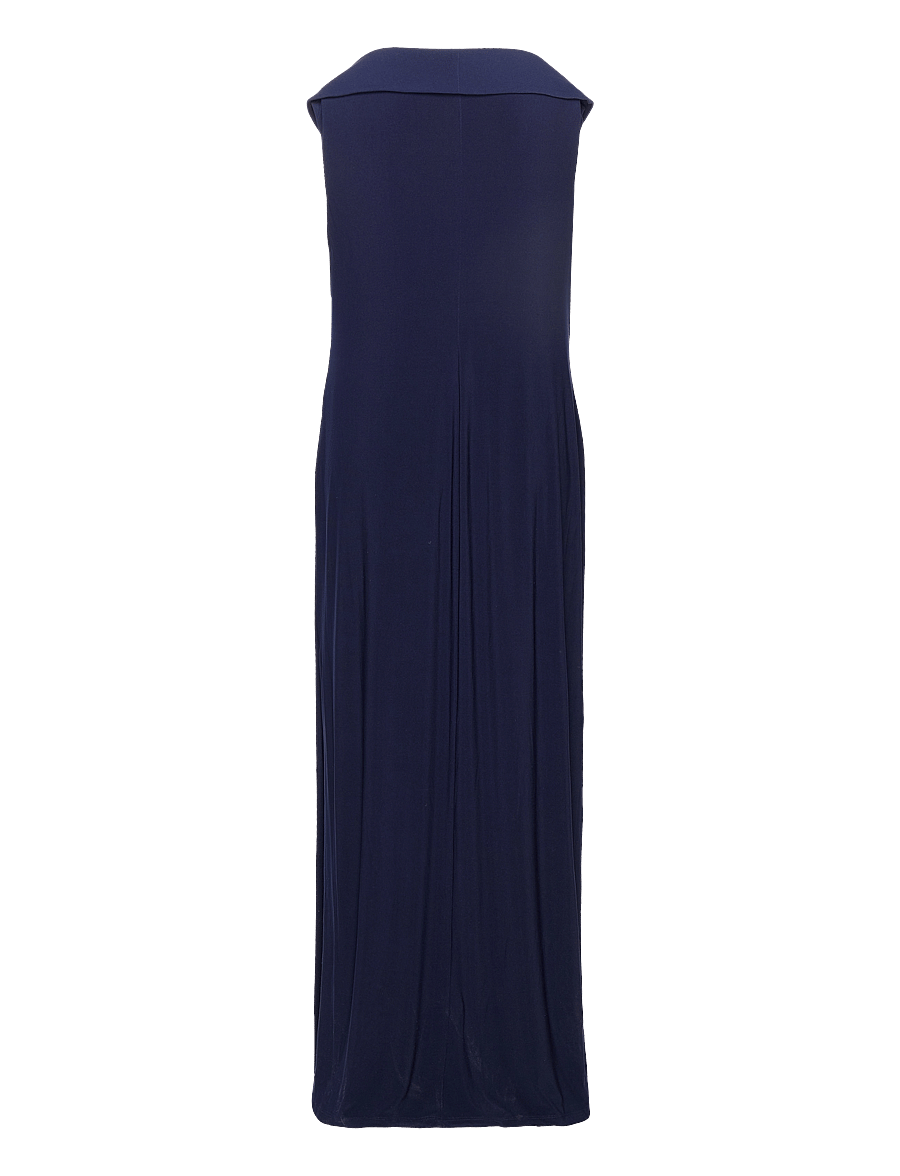 Lauren Women - Jersey Off-the-Shoulder Gown - aftonklänningar - lighthouse navy - 1