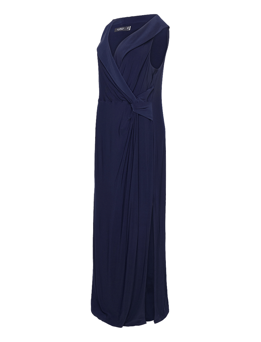 Lauren Women - Jersey Off-the-Shoulder Gown - aftonklänningar - lighthouse navy - 2