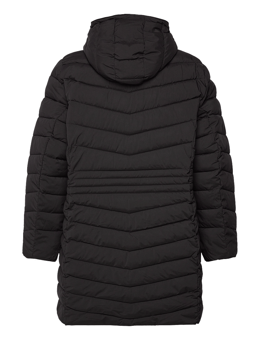 Lauren Women - Chevron-Quilted Hooded Jacket - black - 1