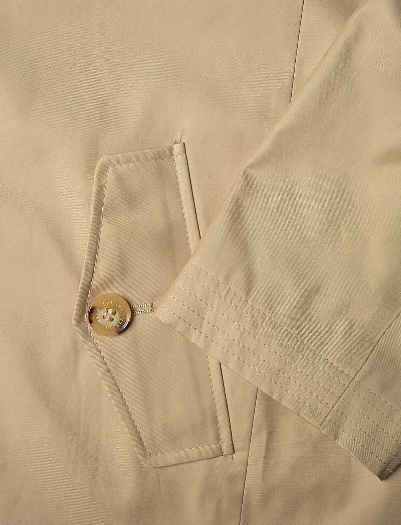 Lauren Women - Hooded Cotton-Blend Balmacaan Coat - trenchcoats - birch tan - 4