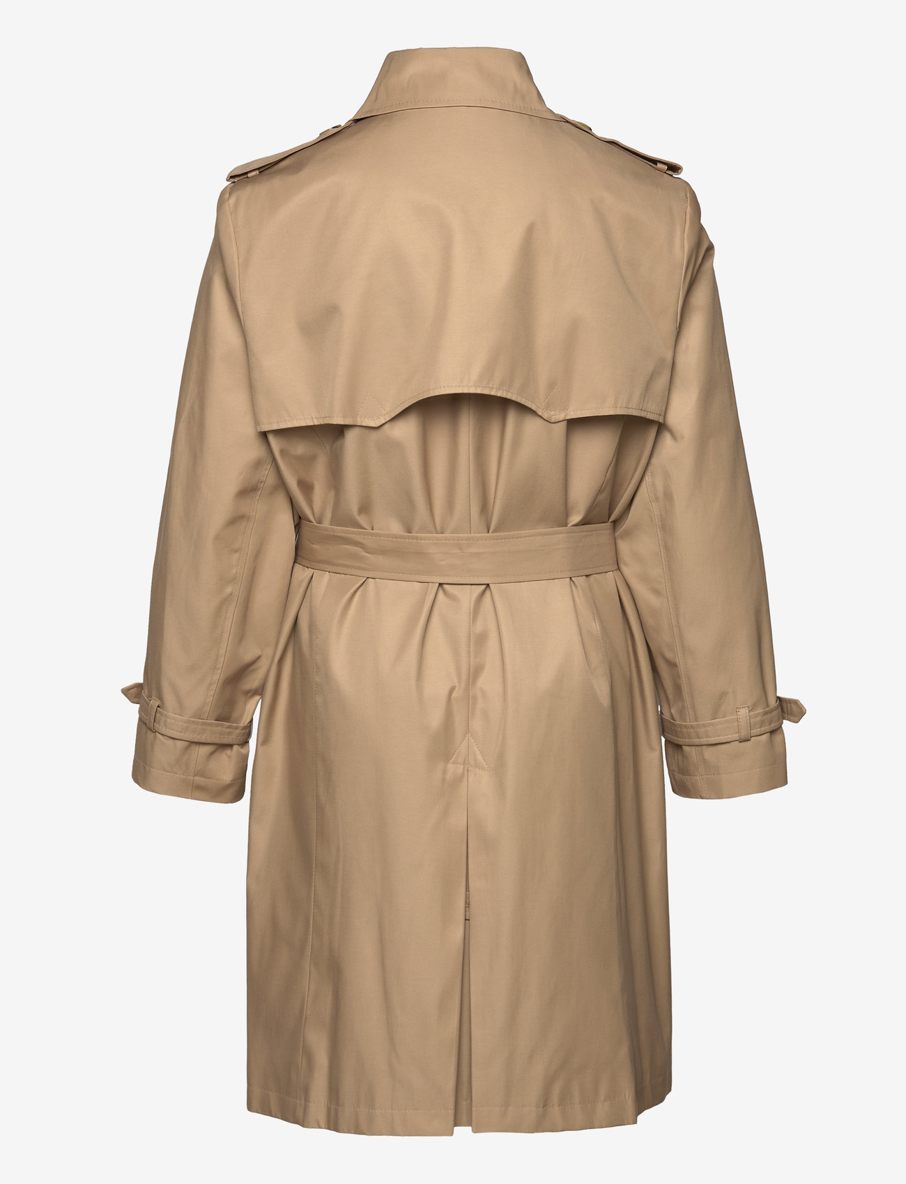 Lauren Women - Double-Breasted Cotton-Blend Trench Coat - trenchcoats - birch tan - 1