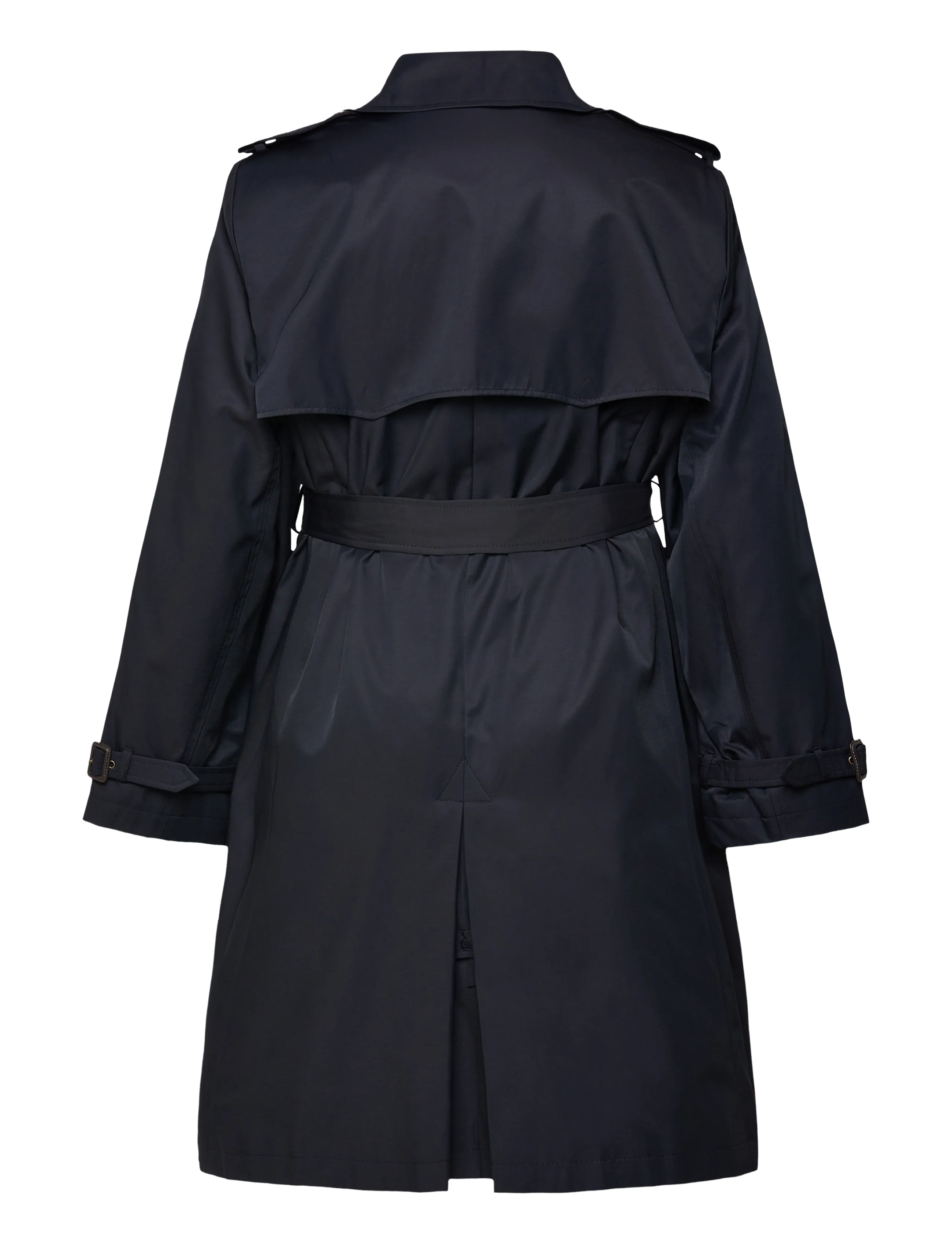Lauren Women - Double-Breasted Cotton-Blend Trench Coat - trenchcoats - dk navy - 1