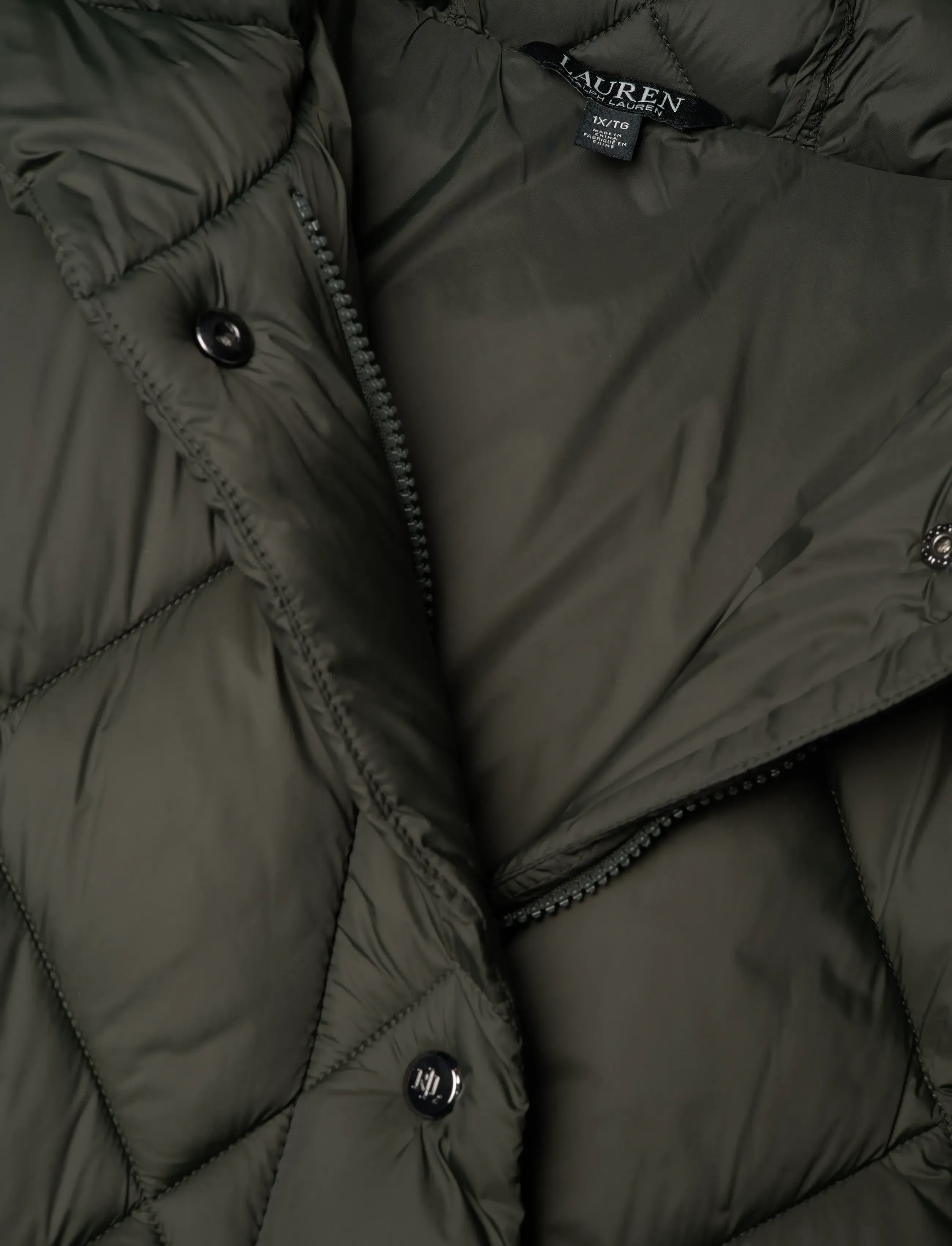 Lauren Women - Hooded Diamond-Quilted Down Coat - Žieminės striukės - litchfield loden - 2