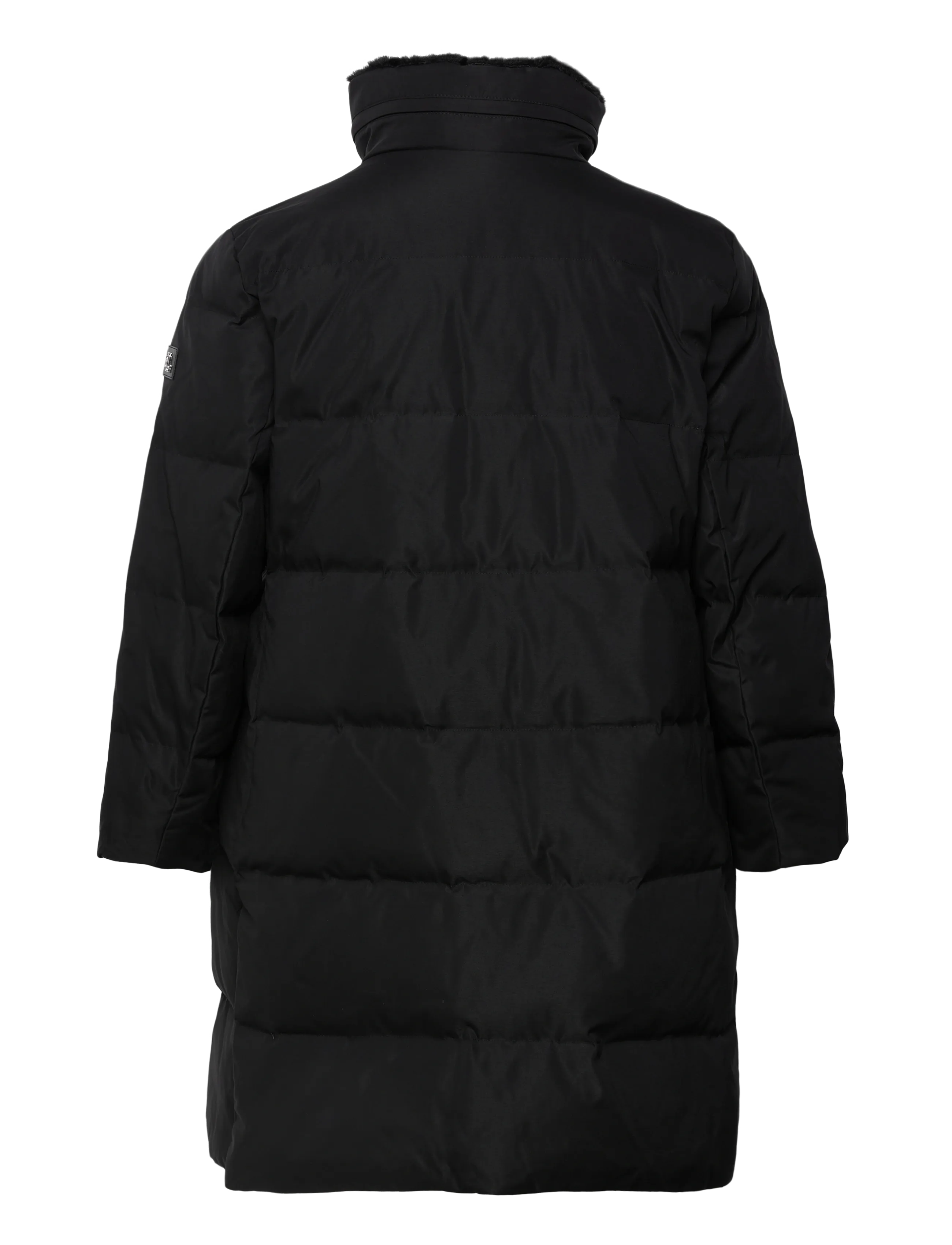 Faux-Fur-Trim Funnelneck Down Coat 2