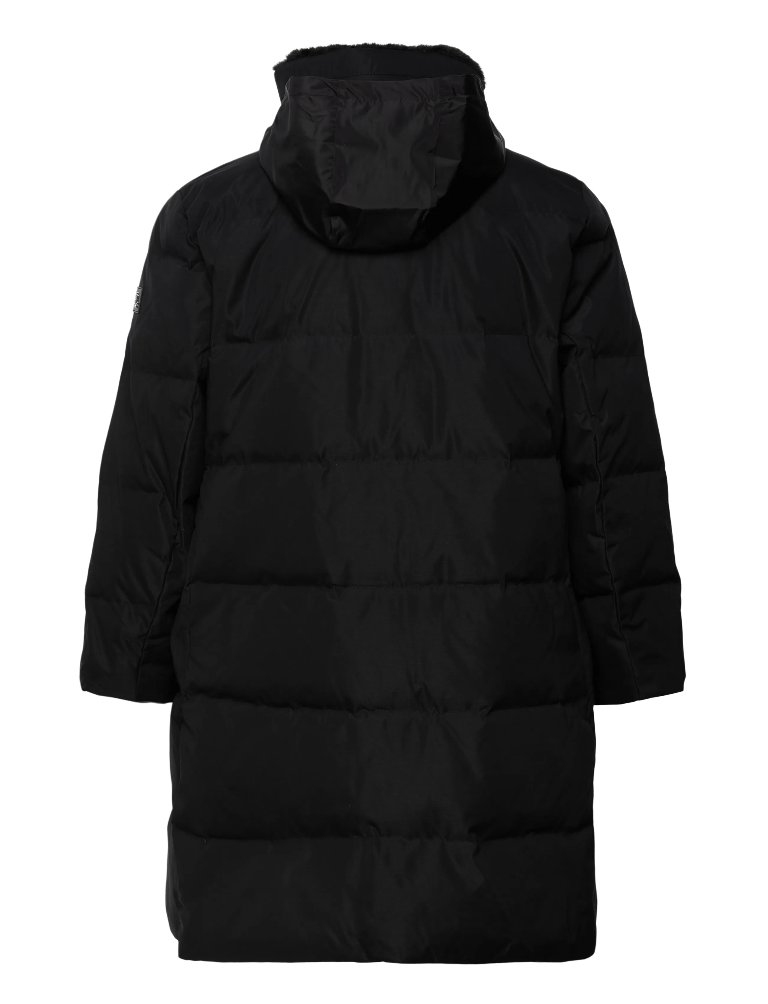 Faux-Fur-Trim Funnelneck Down Coat 3