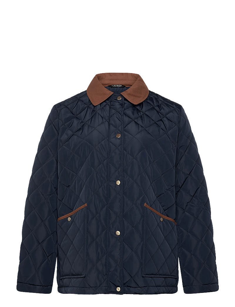 Lauren Women - Twill-Trim Diamond-Quilted Barn Jacket - frühlingsjacken - dk navy - 0