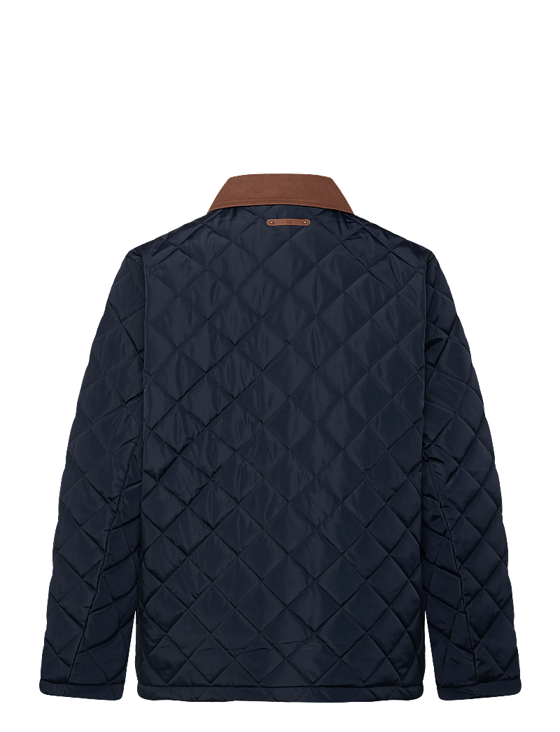 Lauren Women - Twill-Trim Diamond-Quilted Barn Jacket - frühlingsjacken - dk navy - 1