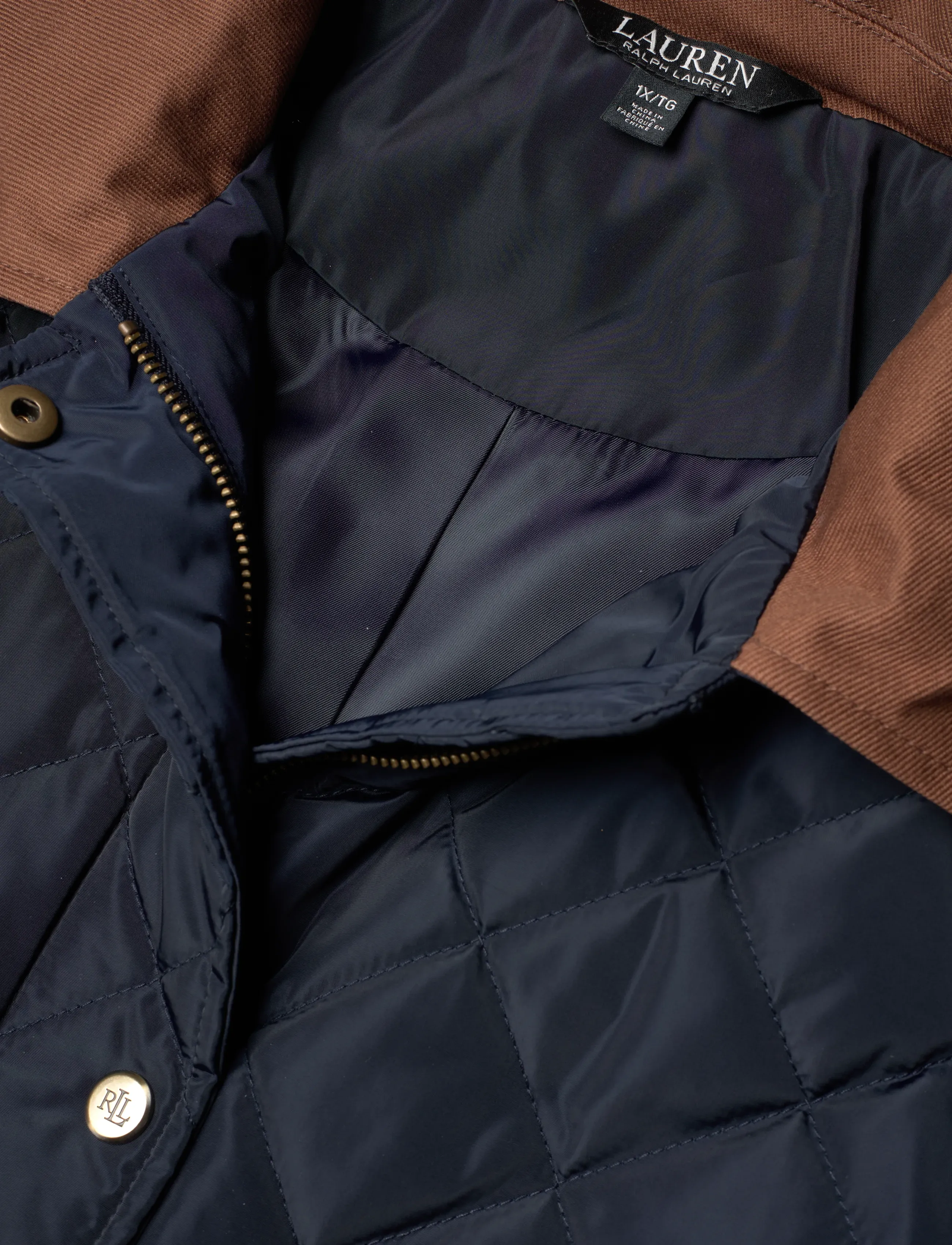Lauren Women - Twill-Trim Diamond-Quilted Barn Jacket - vestes de printemps - dk navy - 2
