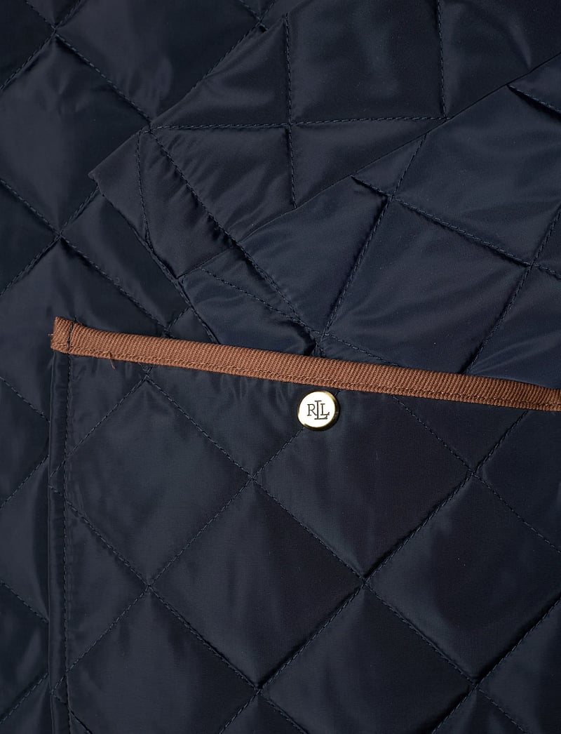 Lauren Women - Twill-Trim Diamond-Quilted Barn Jacket - frühlingsjacken - dk navy - 3