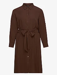 Lauren Women - Collared Dress - marškinių tipo suknelės - brown birch - 1
