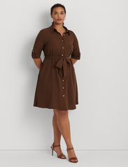 Lauren Women - Collared Dress - marškinių tipo suknelės - brown birch - 4