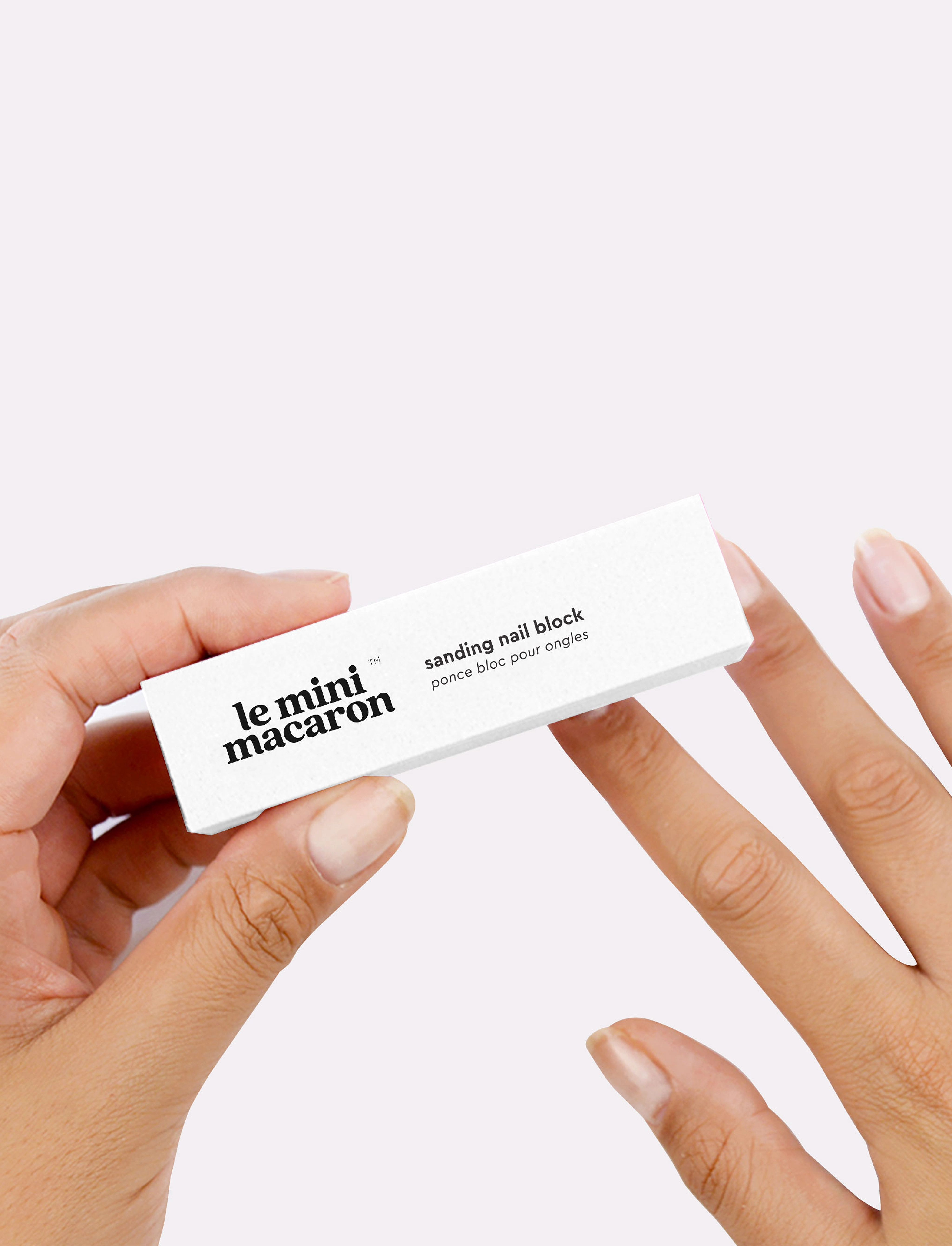 Le Mini Macaron Sanding Block, One Size, White, Negle > Værktøj, Dame