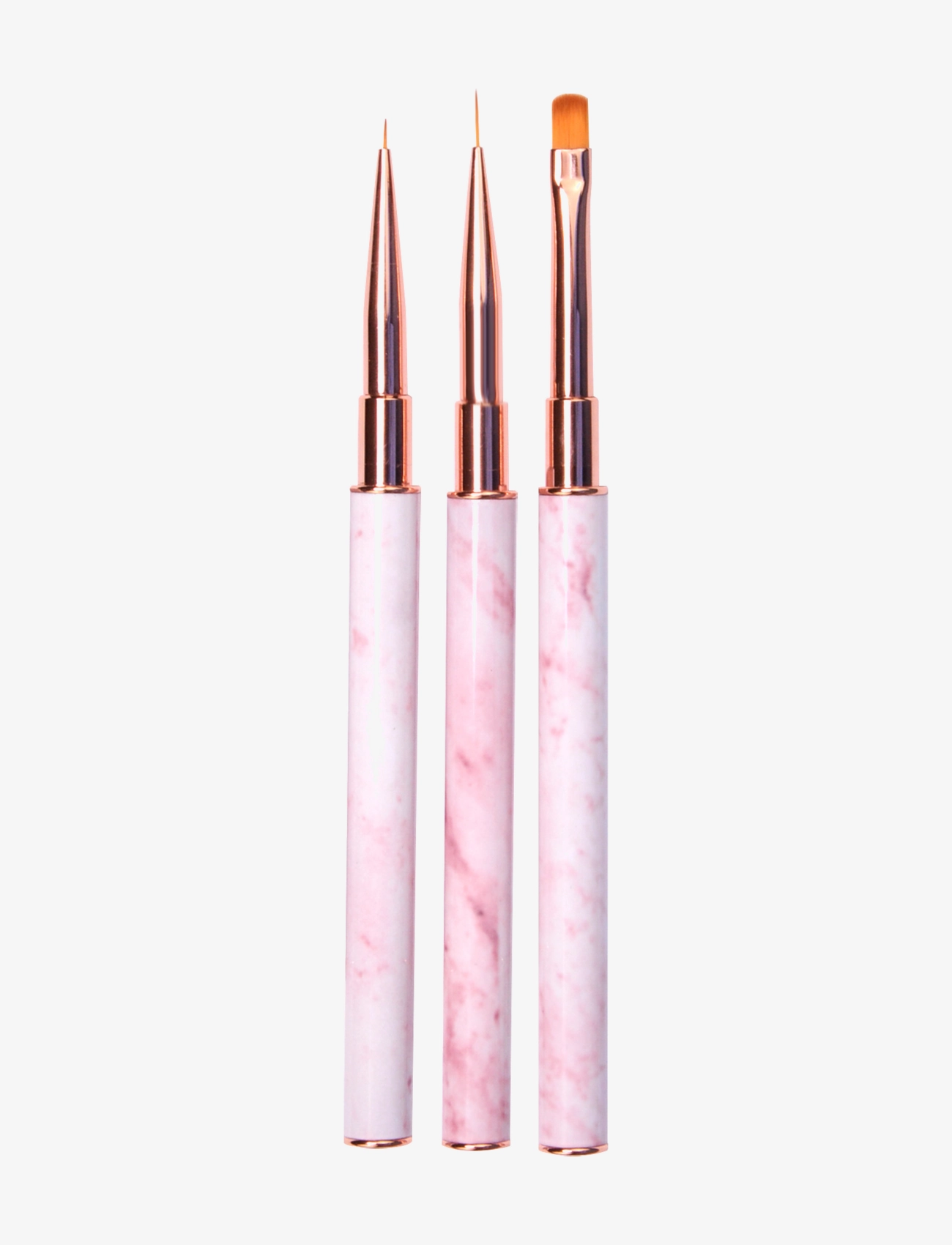 Le Mini Macaron Nail Art Brush Trio - Le Mini Macaron - LES BRUSHES / clear