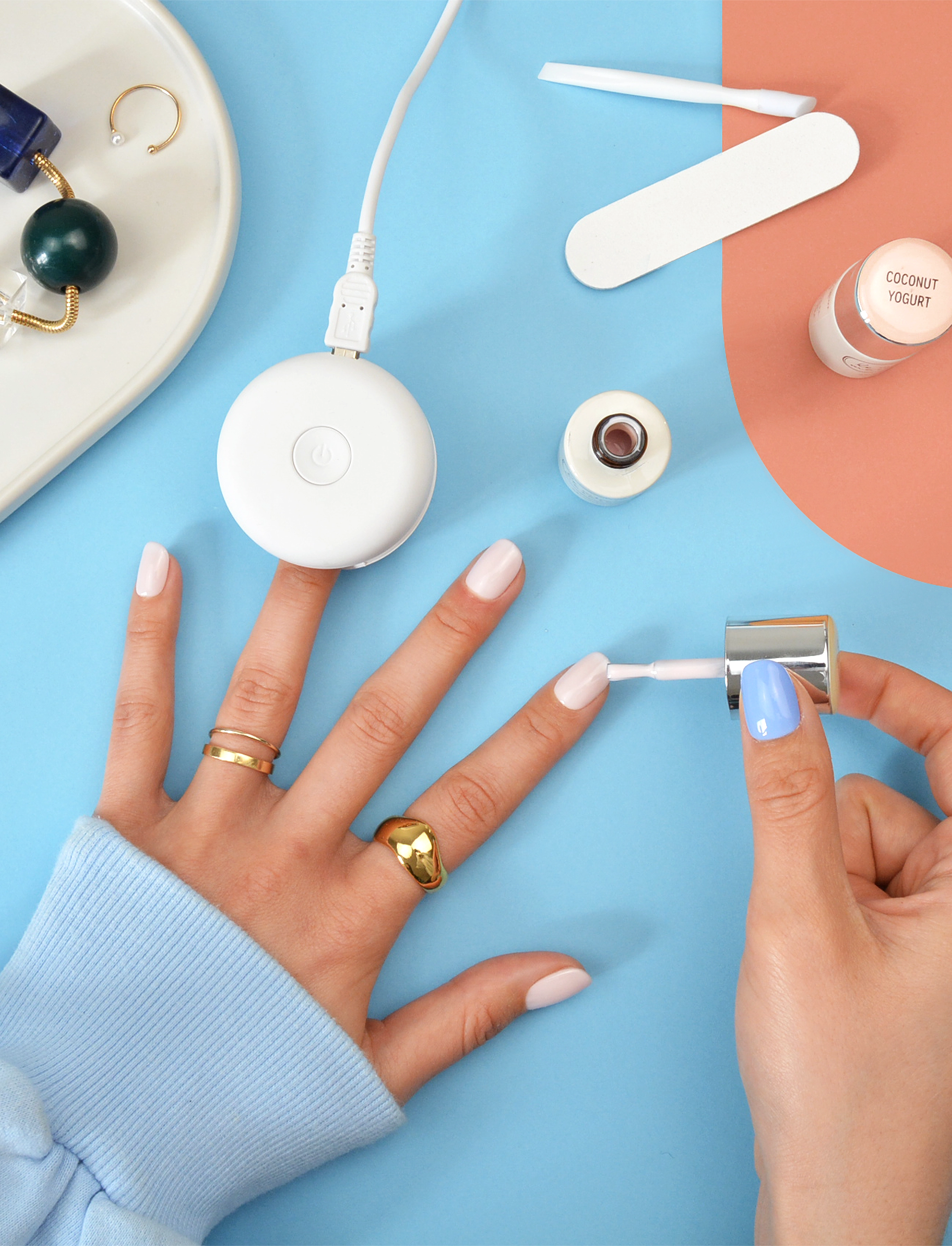 Le Mini Macaron - Single Gel Polish COCONUT YOGURT - smink - coconut yogurt - 4