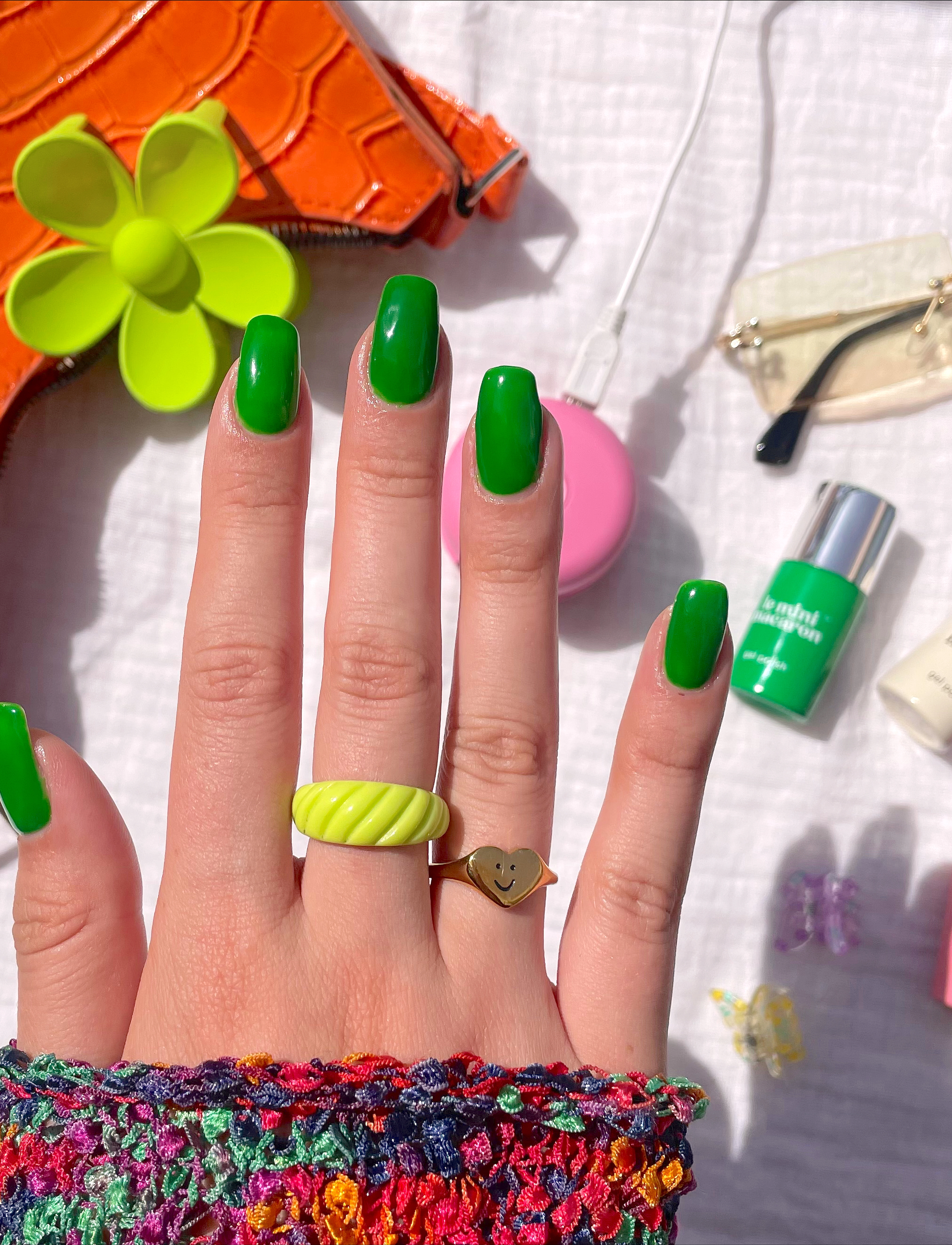 Le Mini Macaron Single Gel Polish Ever Green, 8.5 ml, Green, Negle > Gelé-Neglelak, Dame
