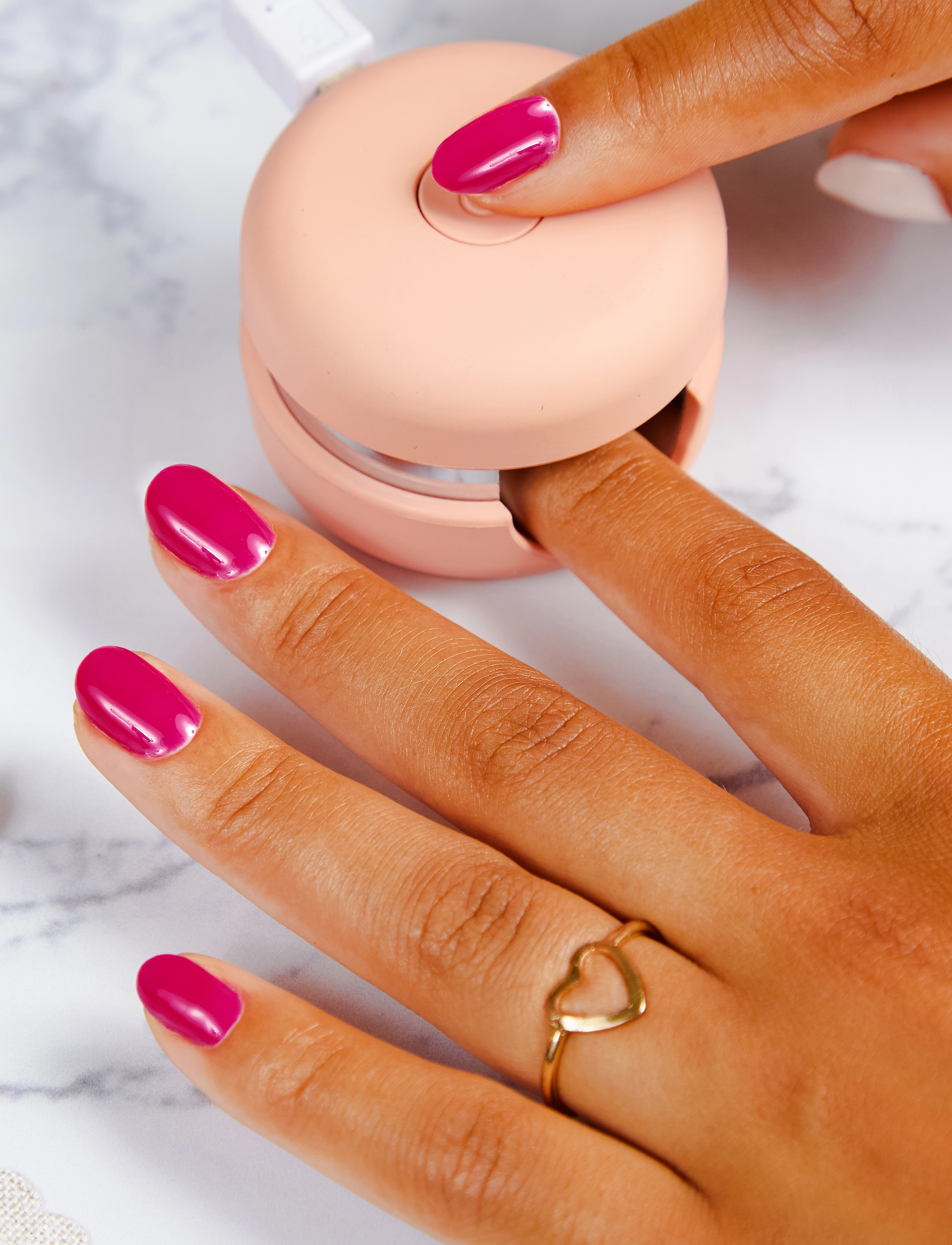 Le Mini Macaron - Single Gel Polish BISOUS MAGENTA - smink - bisous magenta - 5